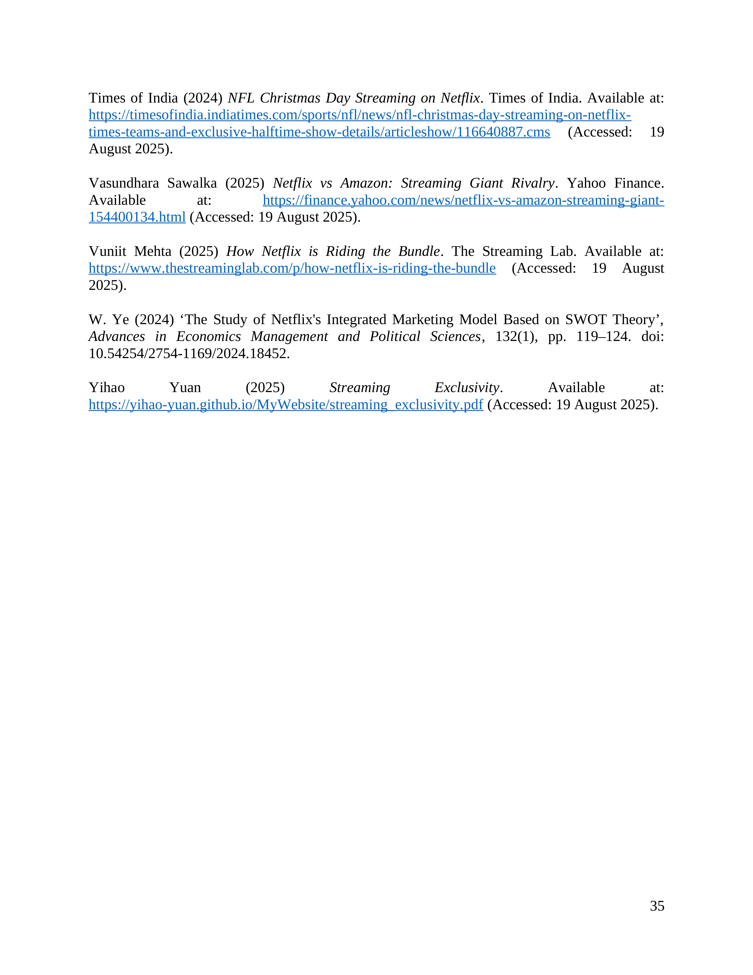 Netflix Business Plan  — page 36