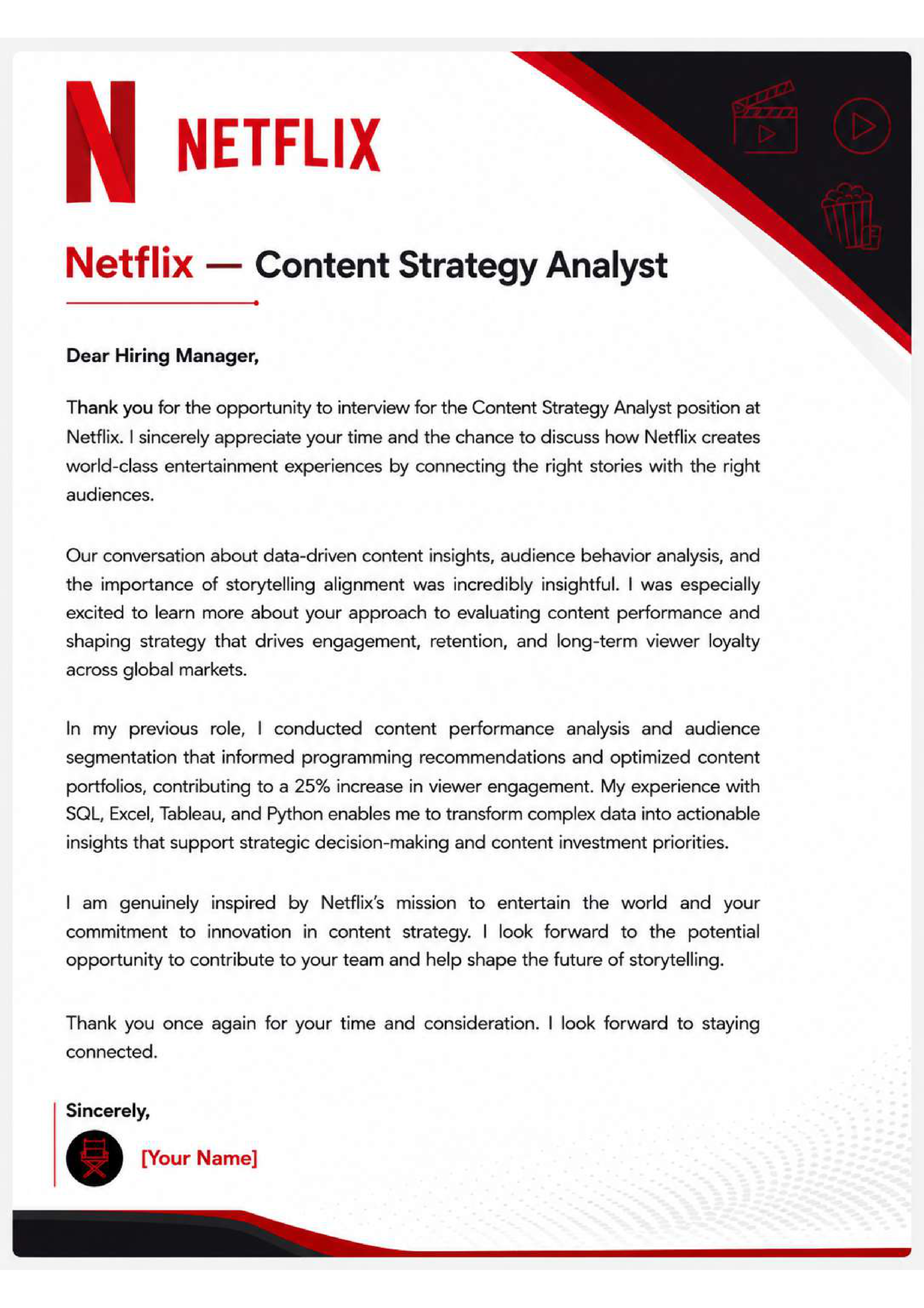 Netflix Content Strategy Analyst — page 1