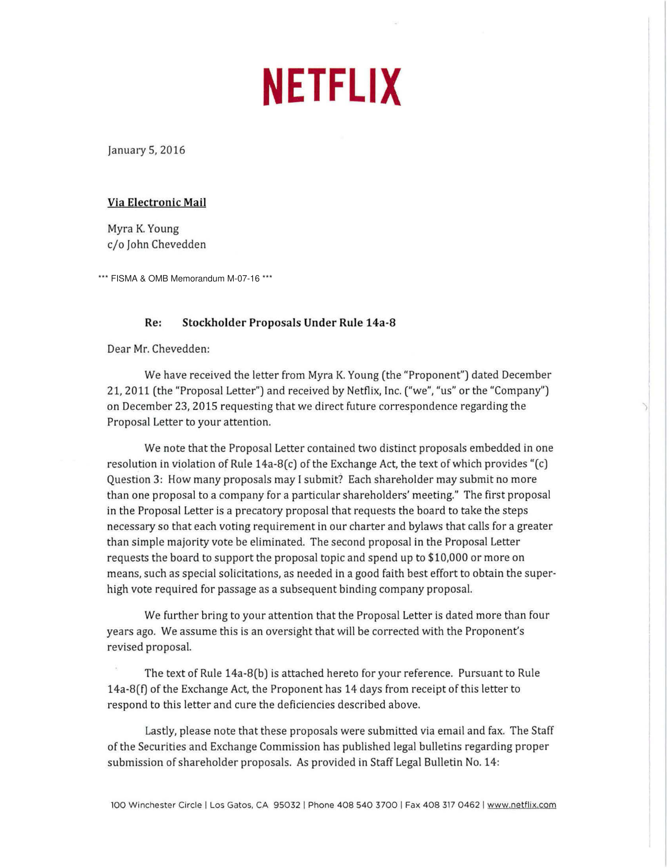 Netflix Proposal  — page 16