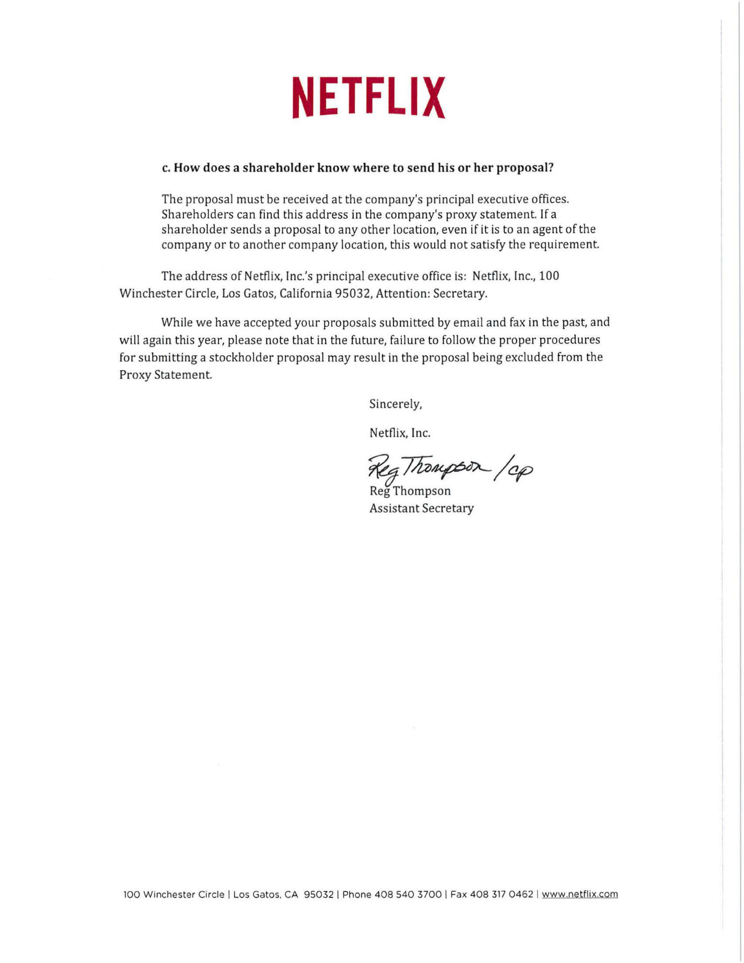 Netflix Proposal  — page 17