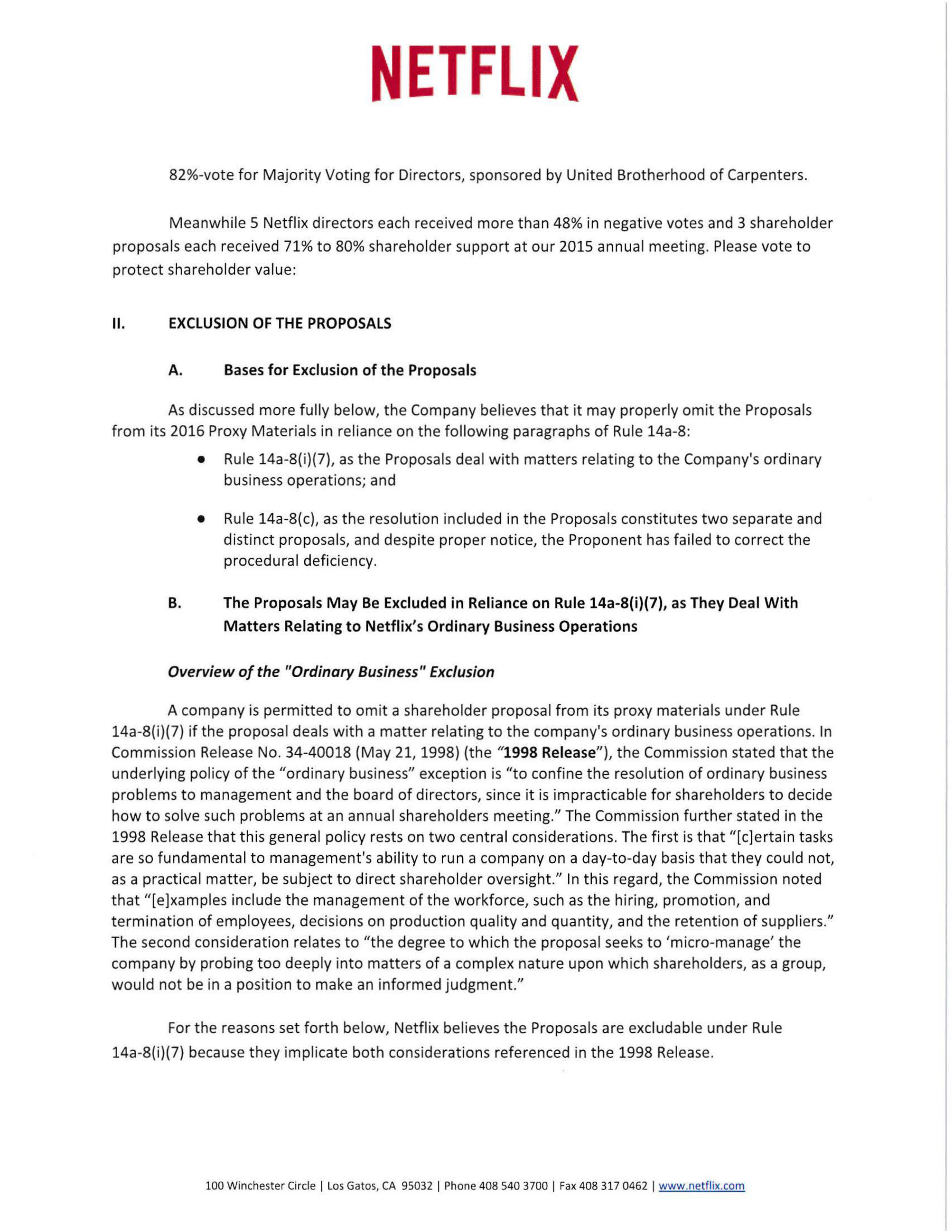 Netflix Proposal  — page 6