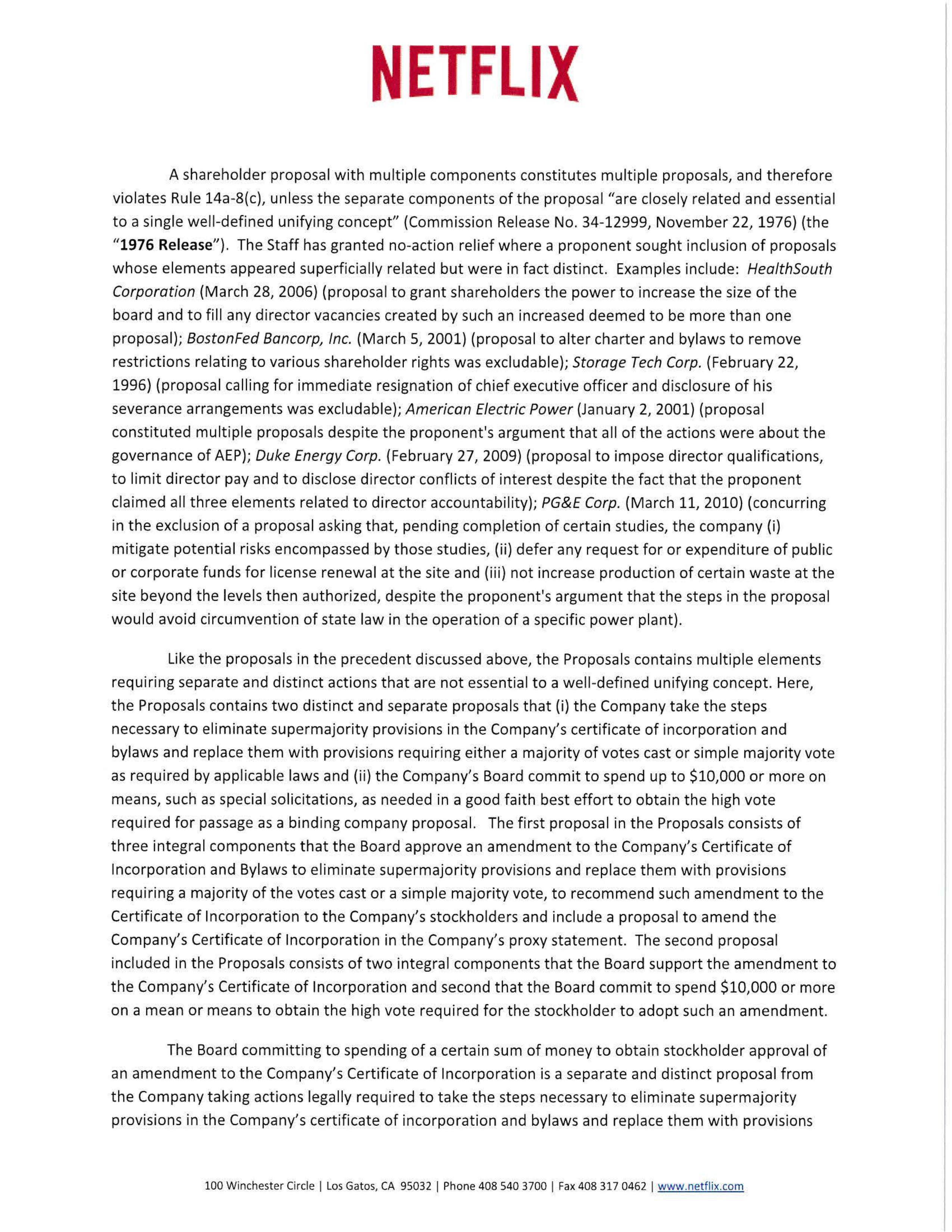 Netflix Proposal  — page 9