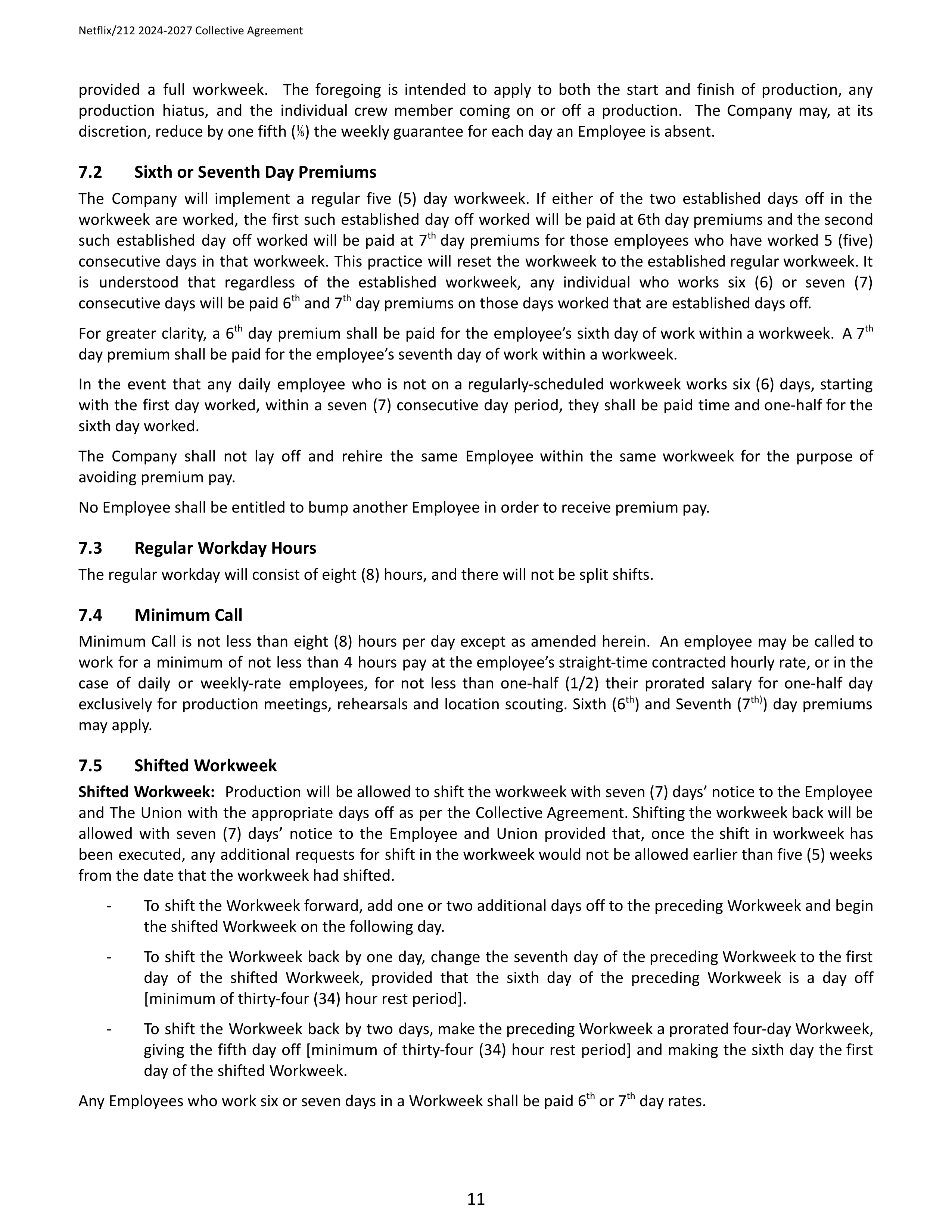 Netflix IATSE Agreement — page 11