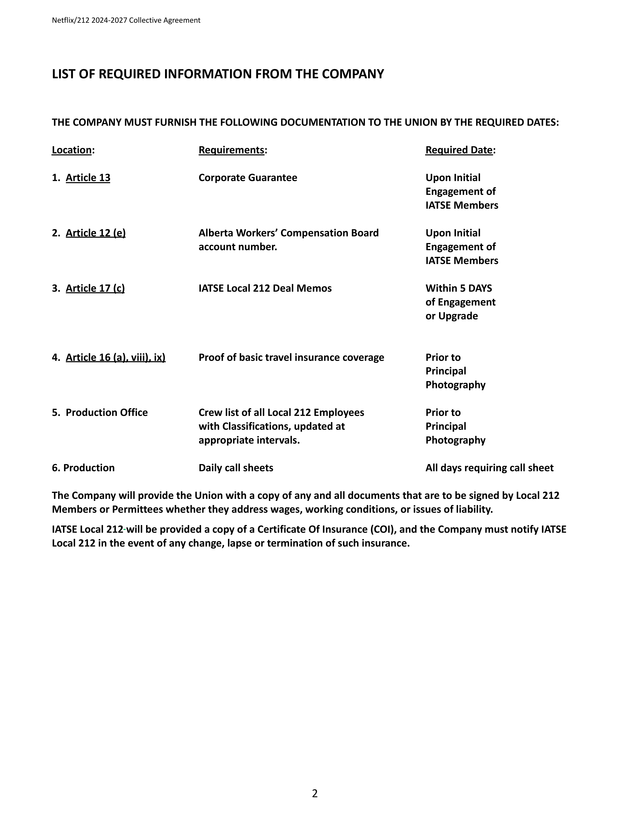 Netflix IATSE Agreement — page 2