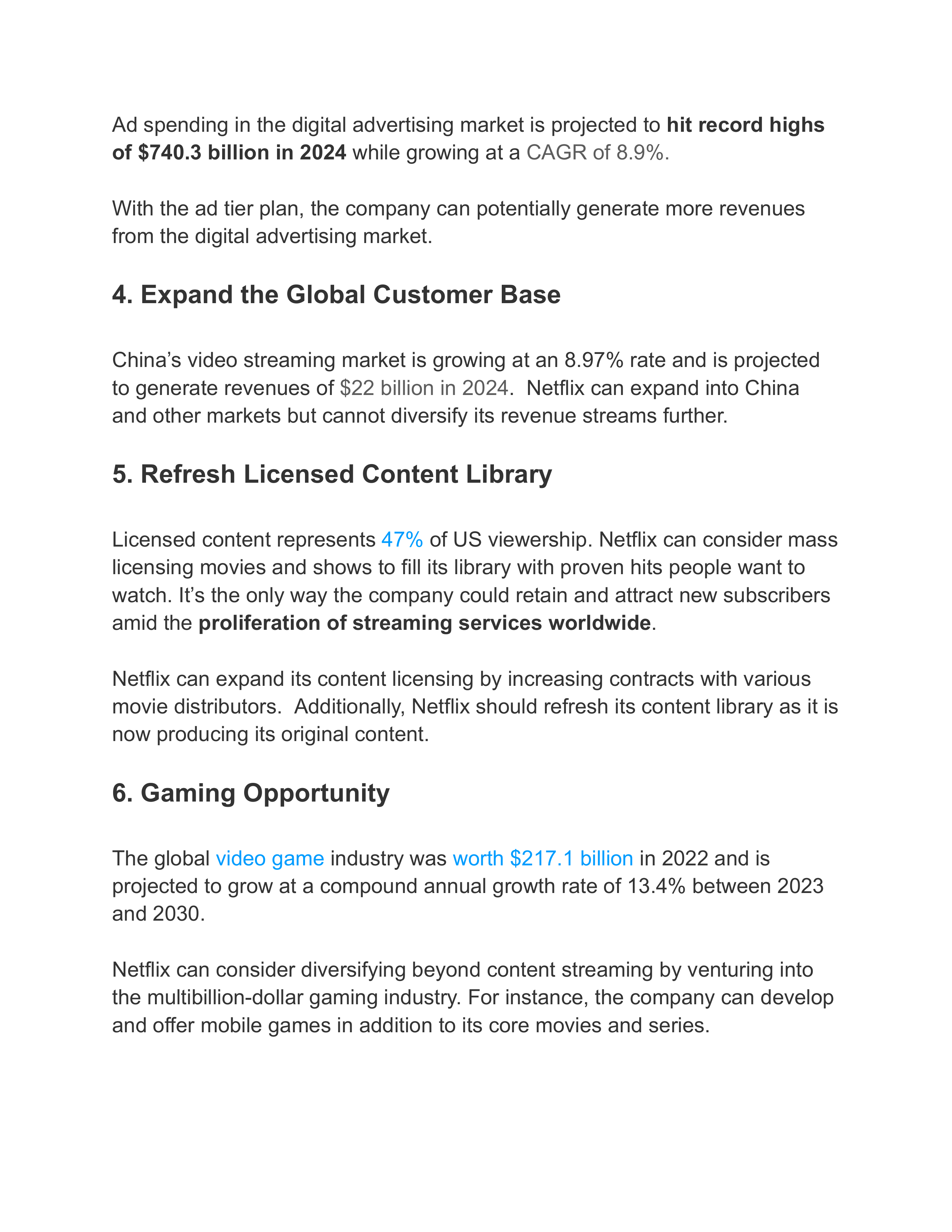 Netflix Swot Analysis  — page 18