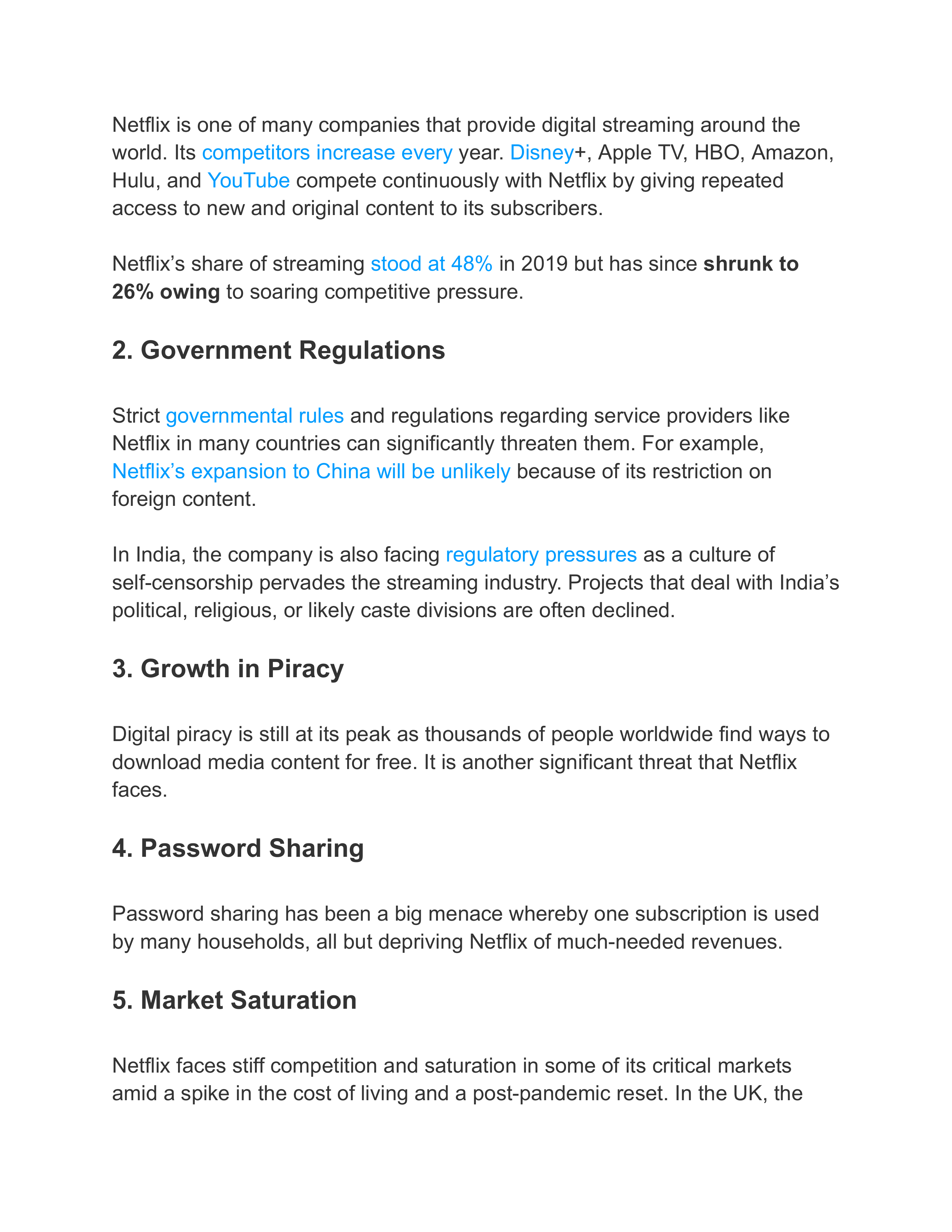 Netflix Swot Analysis  — page 20