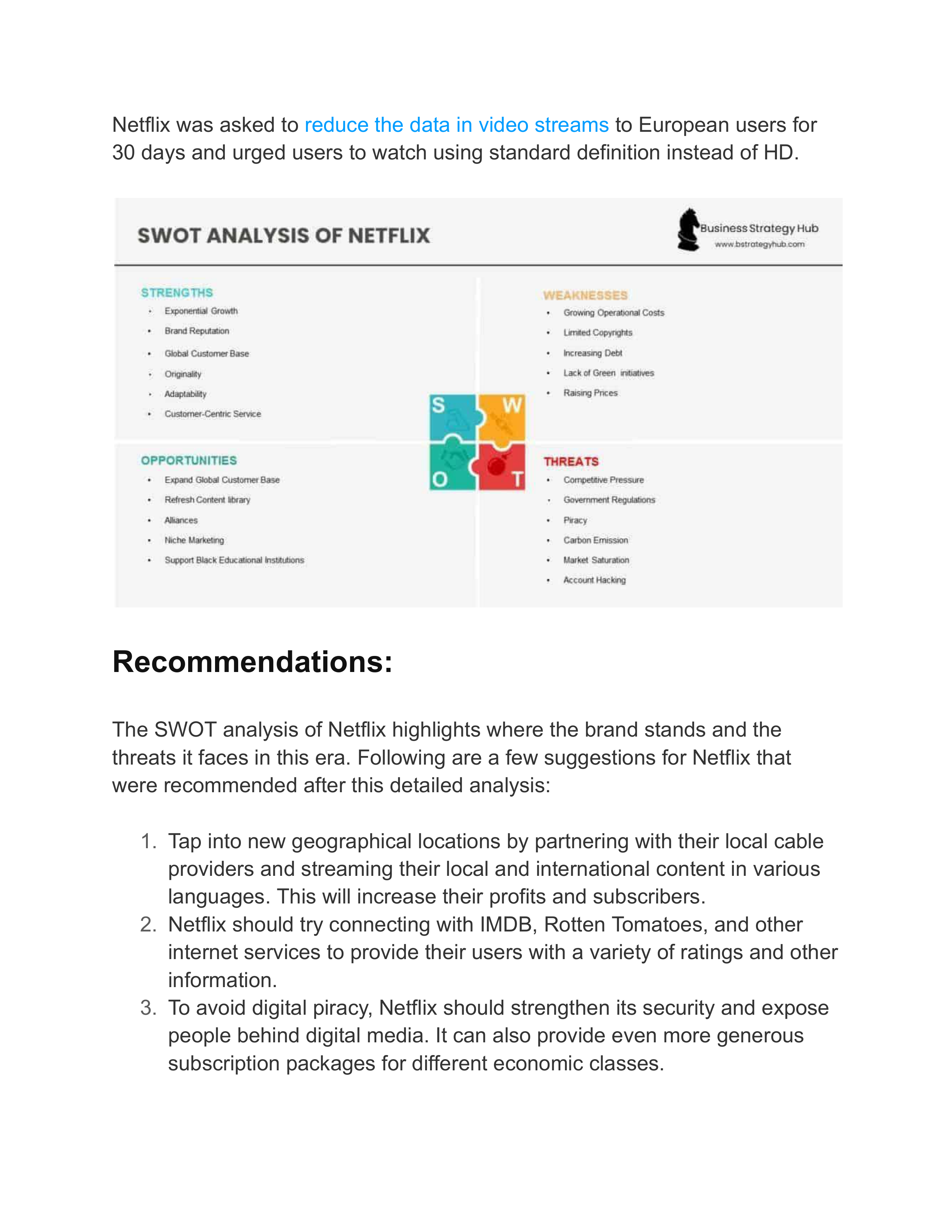 Netflix Swot Analysis  — page 22