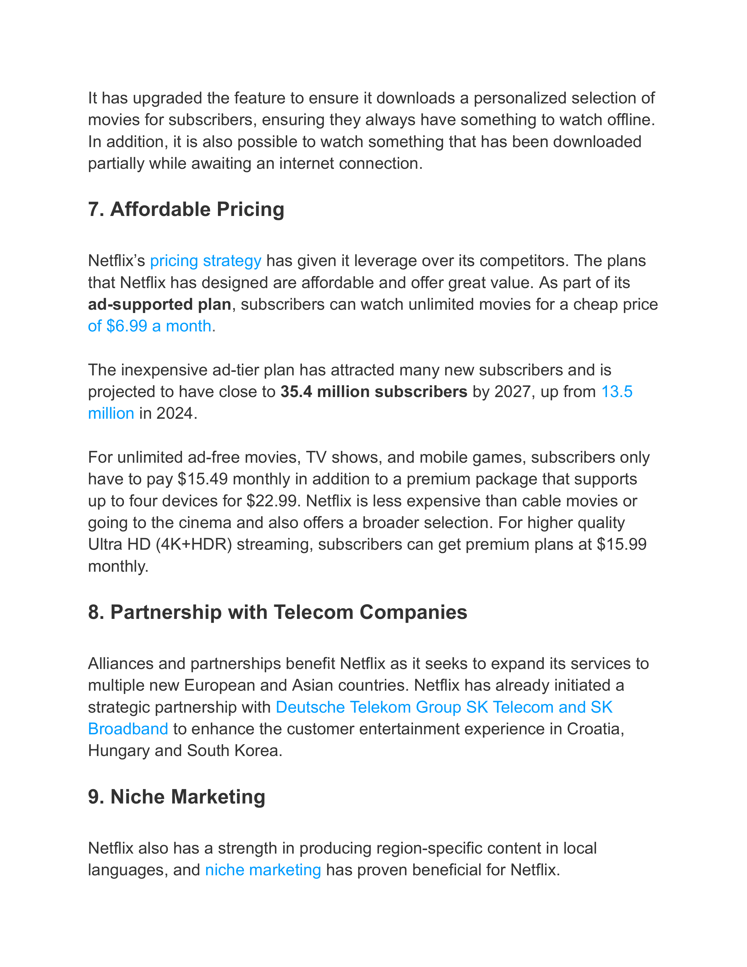 Netflix Swot Analysis  — page 8