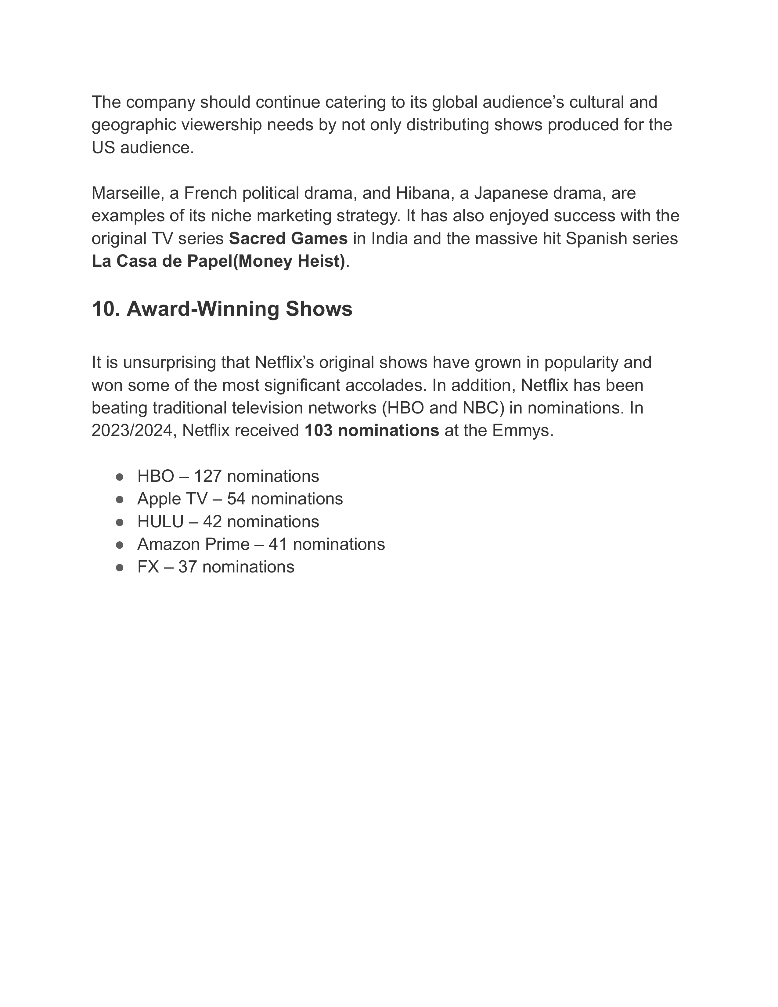 Netflix Swot Analysis  — page 9