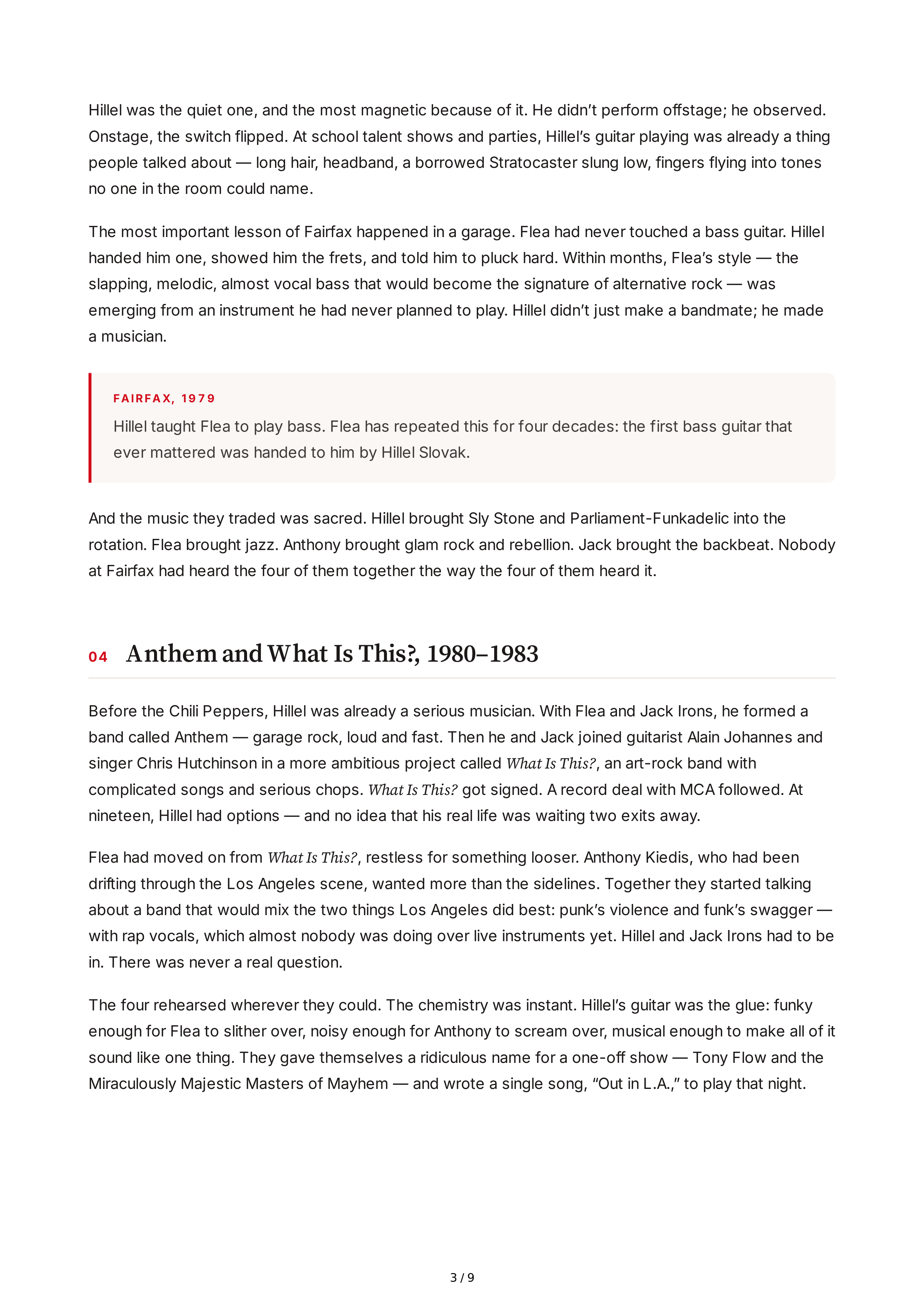Netflix The Rise of the Red Hot Chili Pepper Biography — page 3