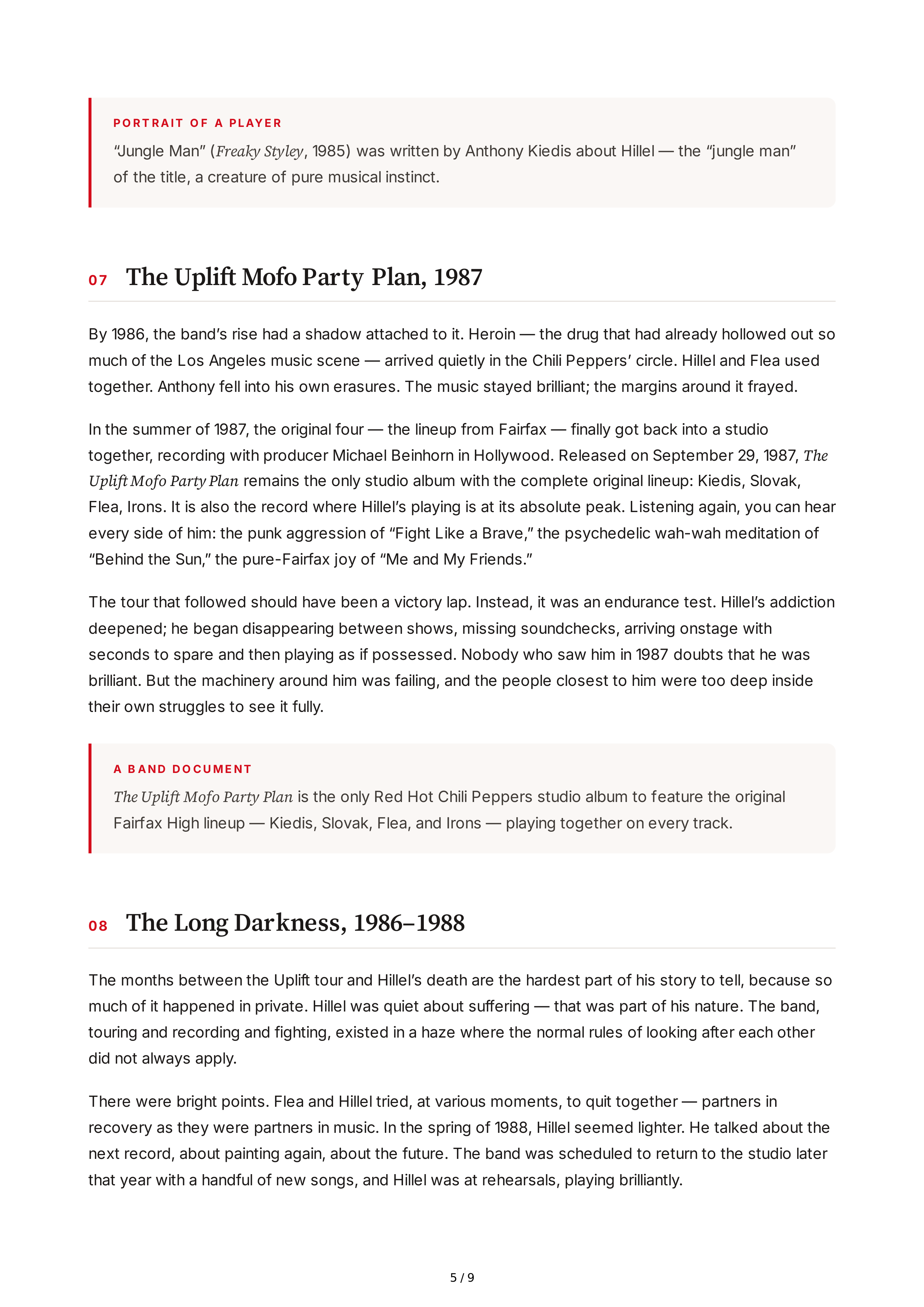 Netflix The Rise of the Red Hot Chili Pepper Biography — page 5