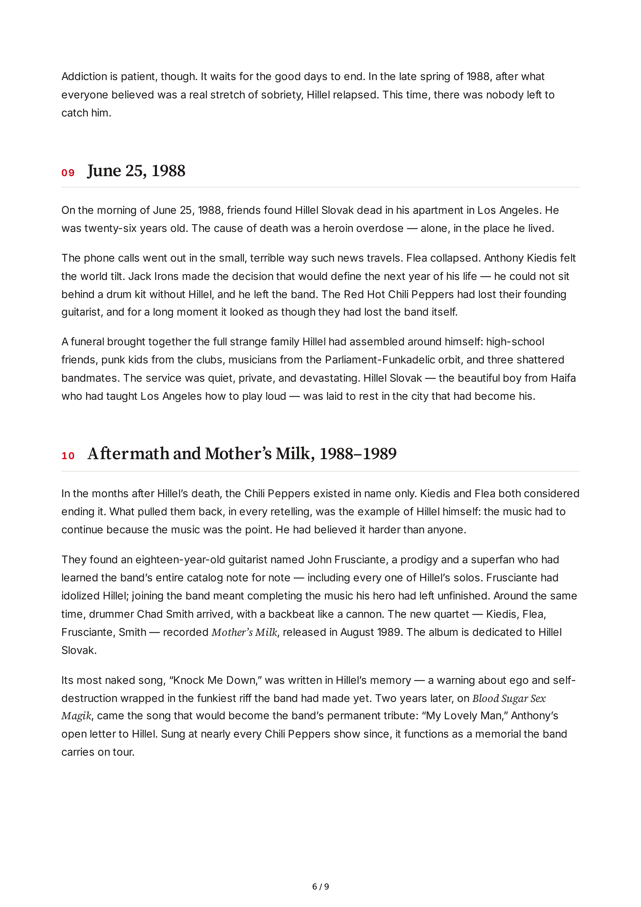 Netflix The Rise of the Red Hot Chili Pepper Biography — page 6