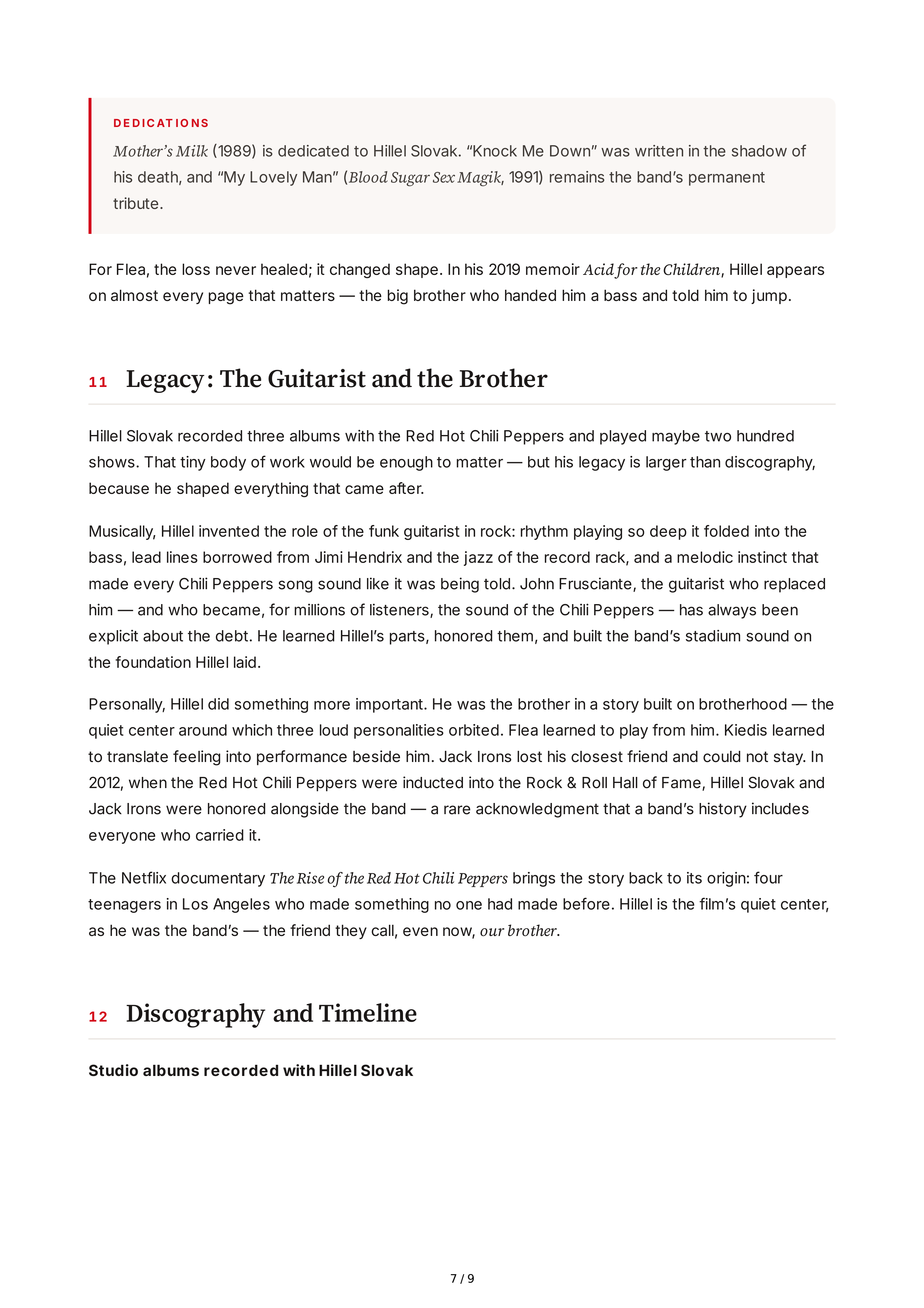 Netflix The Rise of the Red Hot Chili Pepper Biography — page 7