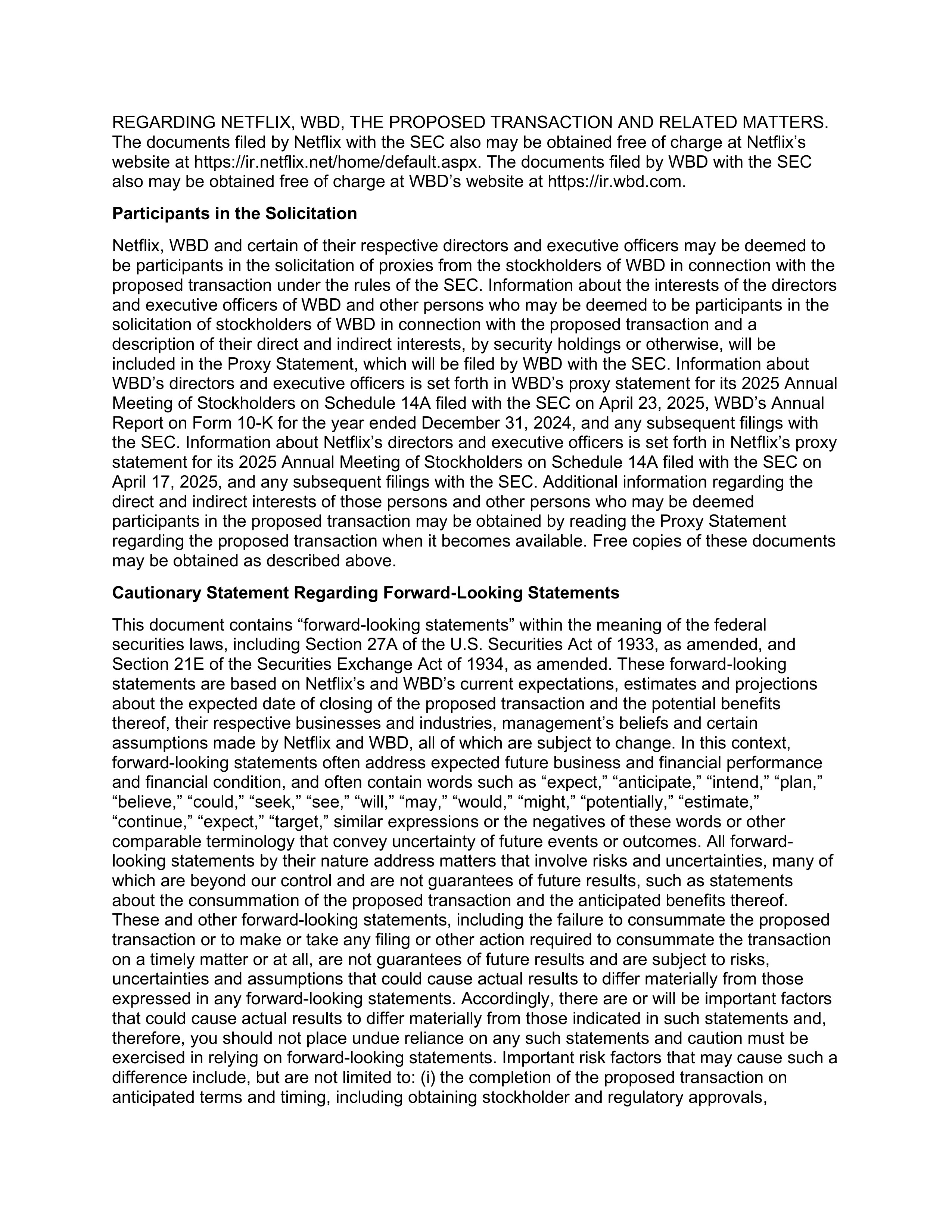 Netflix and Warner Bros. Amended Agreement — page 4