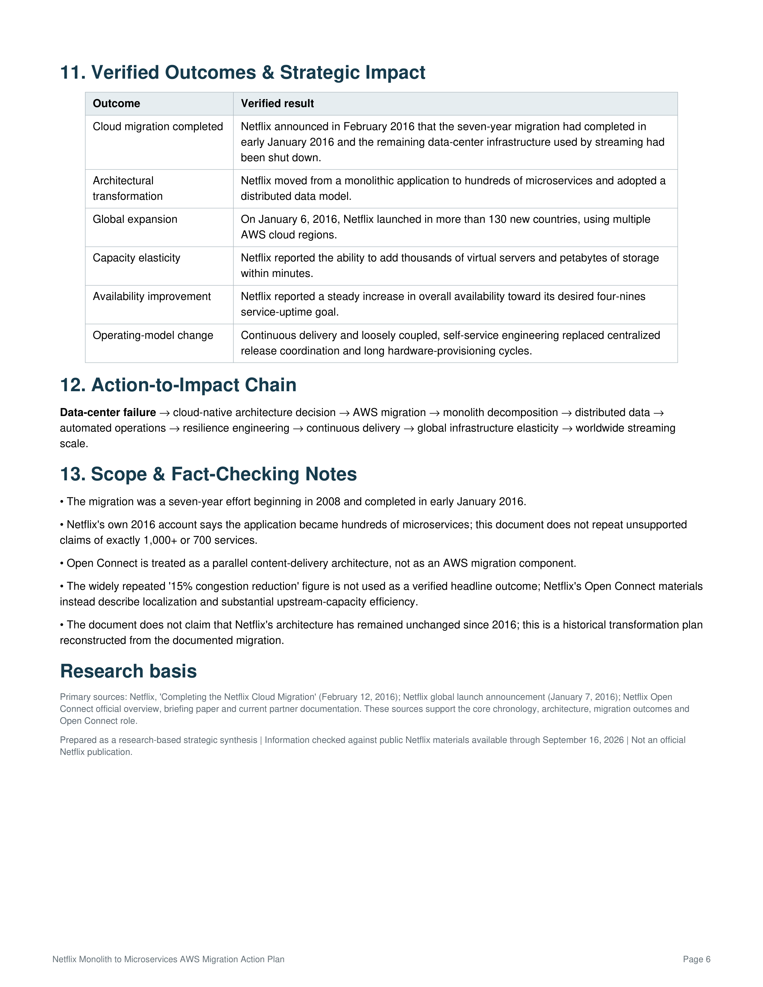 Netflix’s Monolith to Microservices AWS Migration Action Plan — page 6