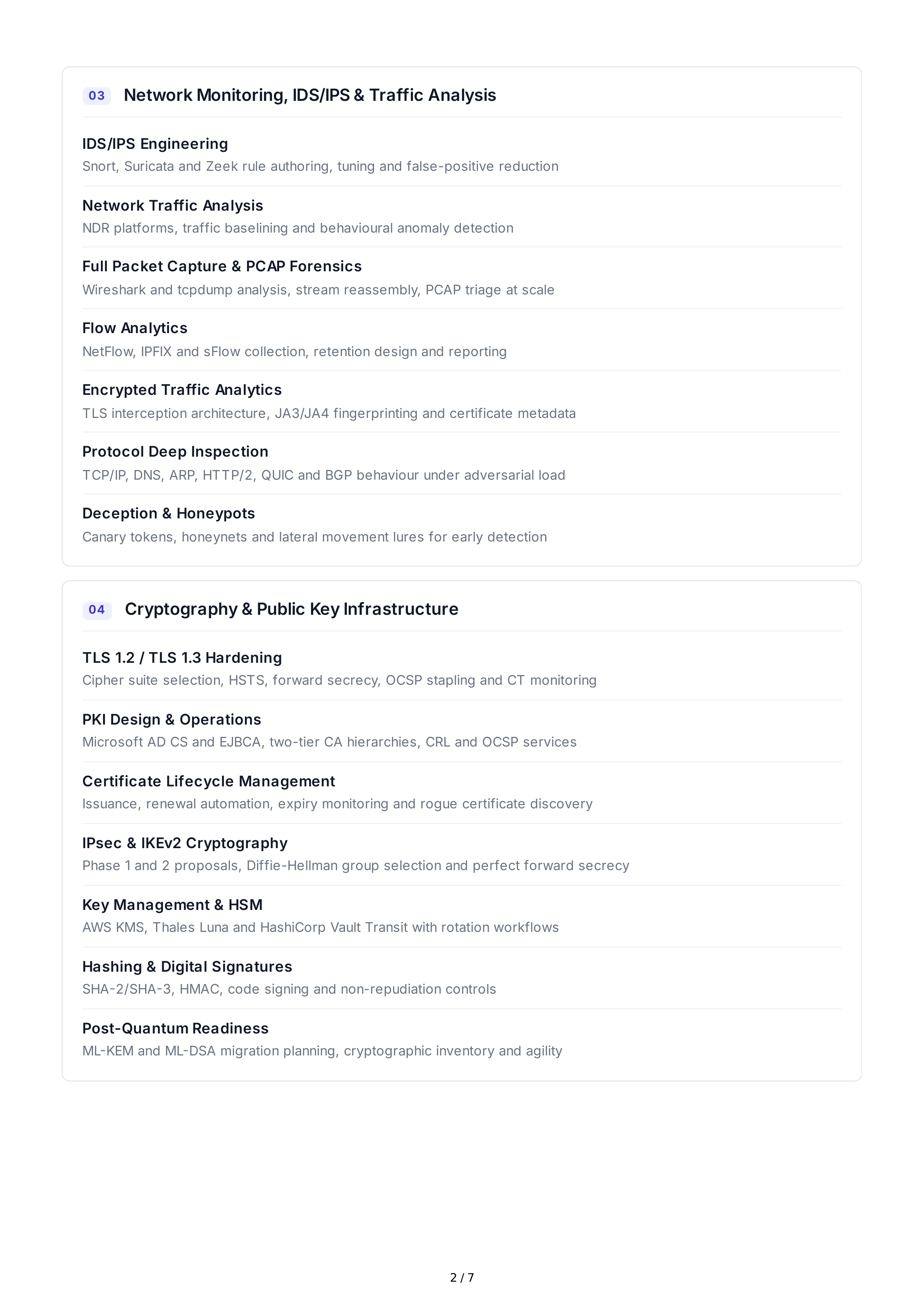 Network Security Technical Skills — page 2