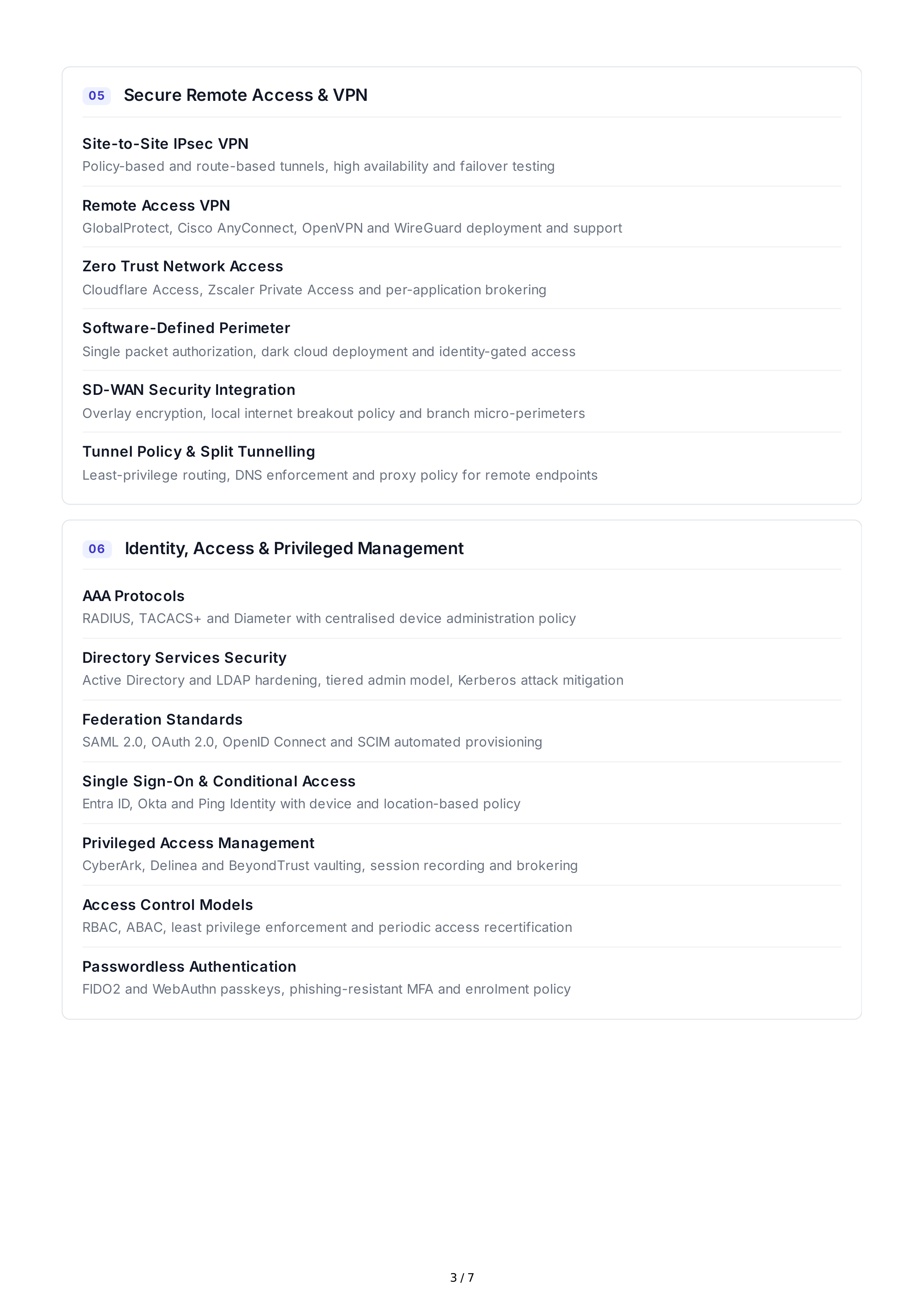 Network Security Technical Skills — page 3