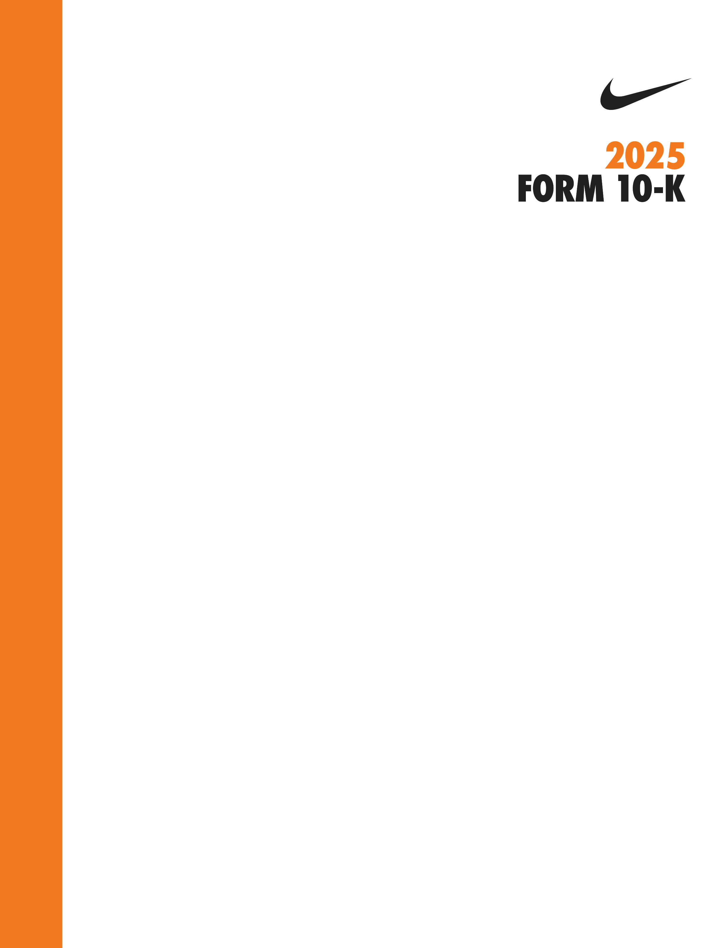 Nike Annual Report — page 1