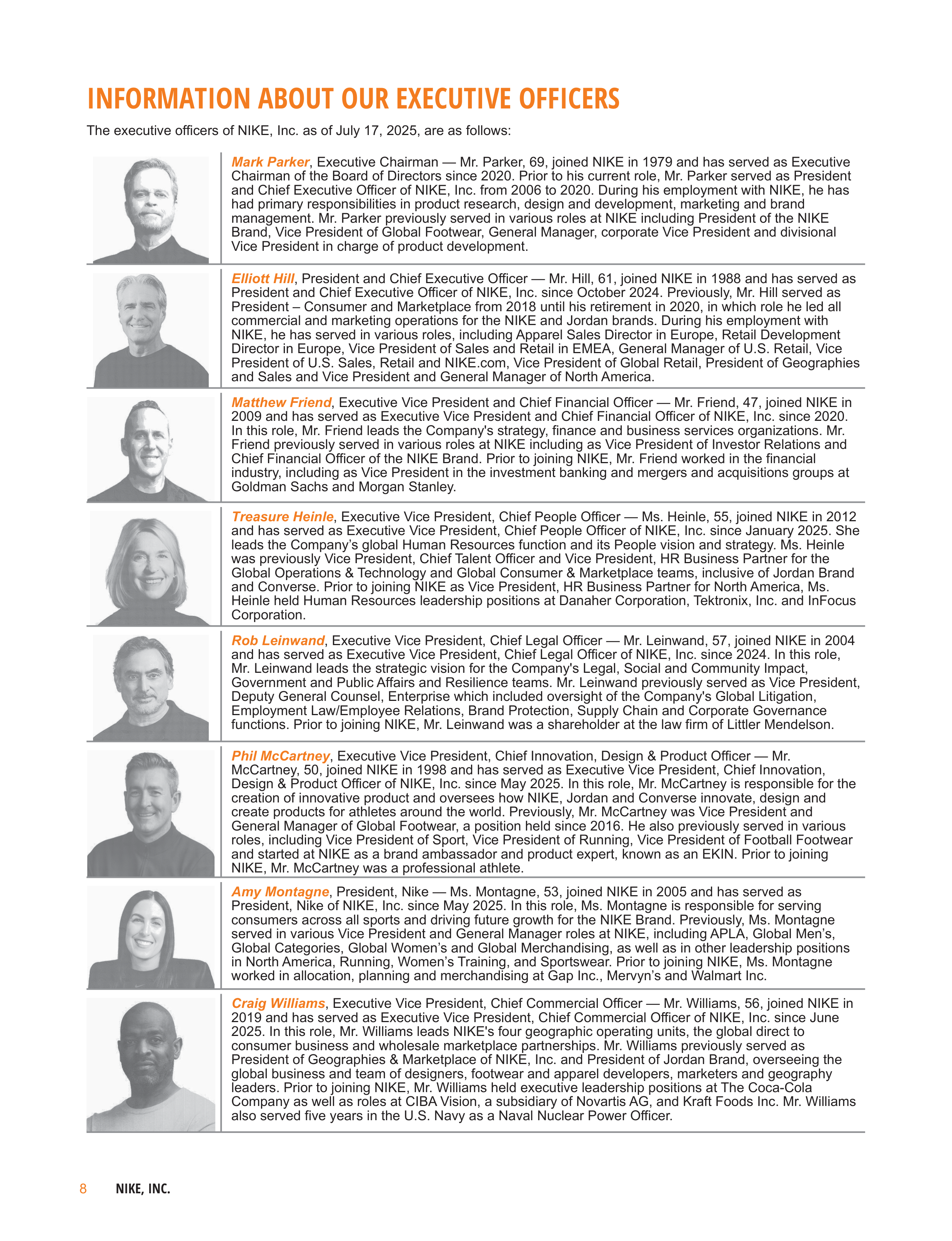 Nike Annual Report — page 11