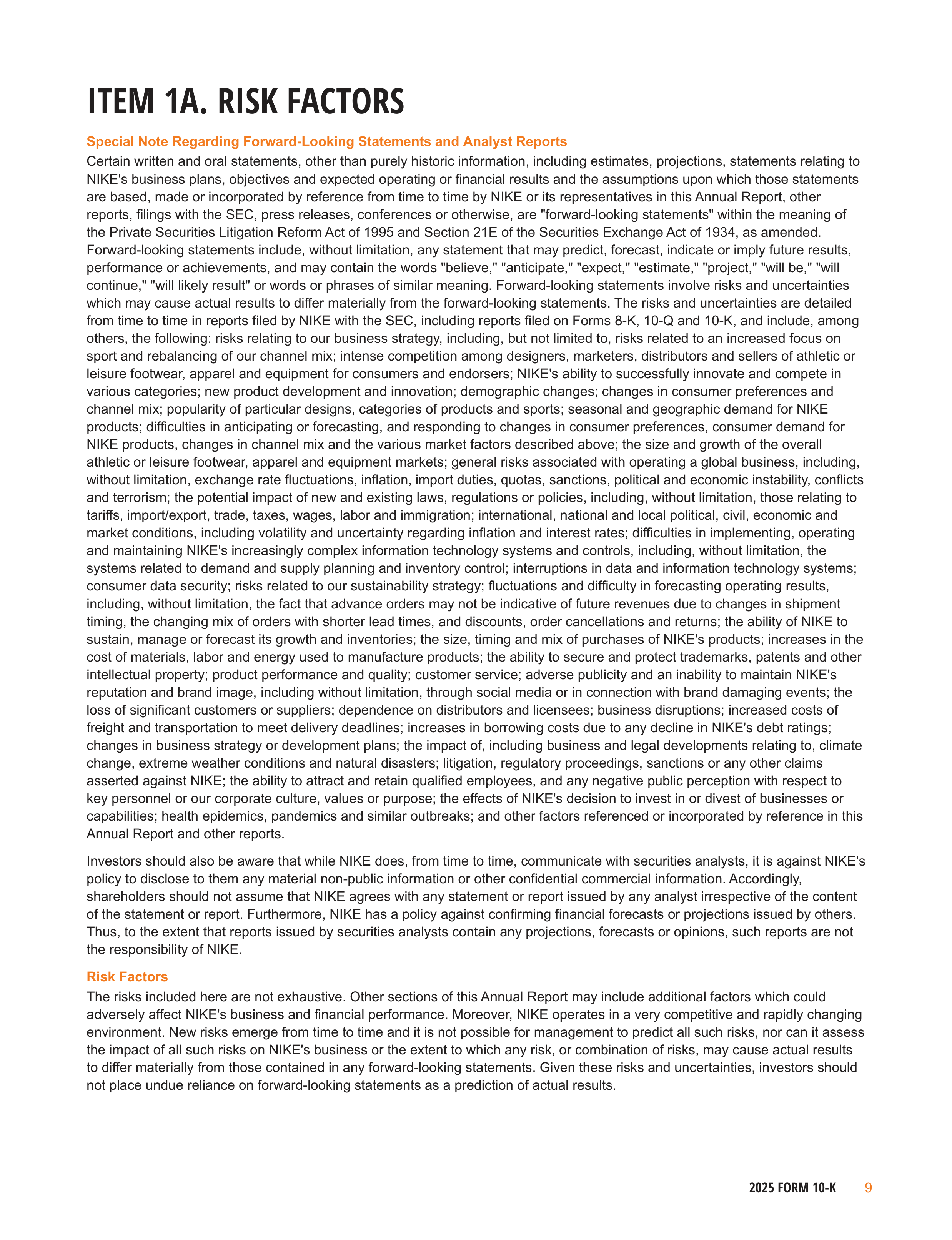 Nike Annual Report — page 12