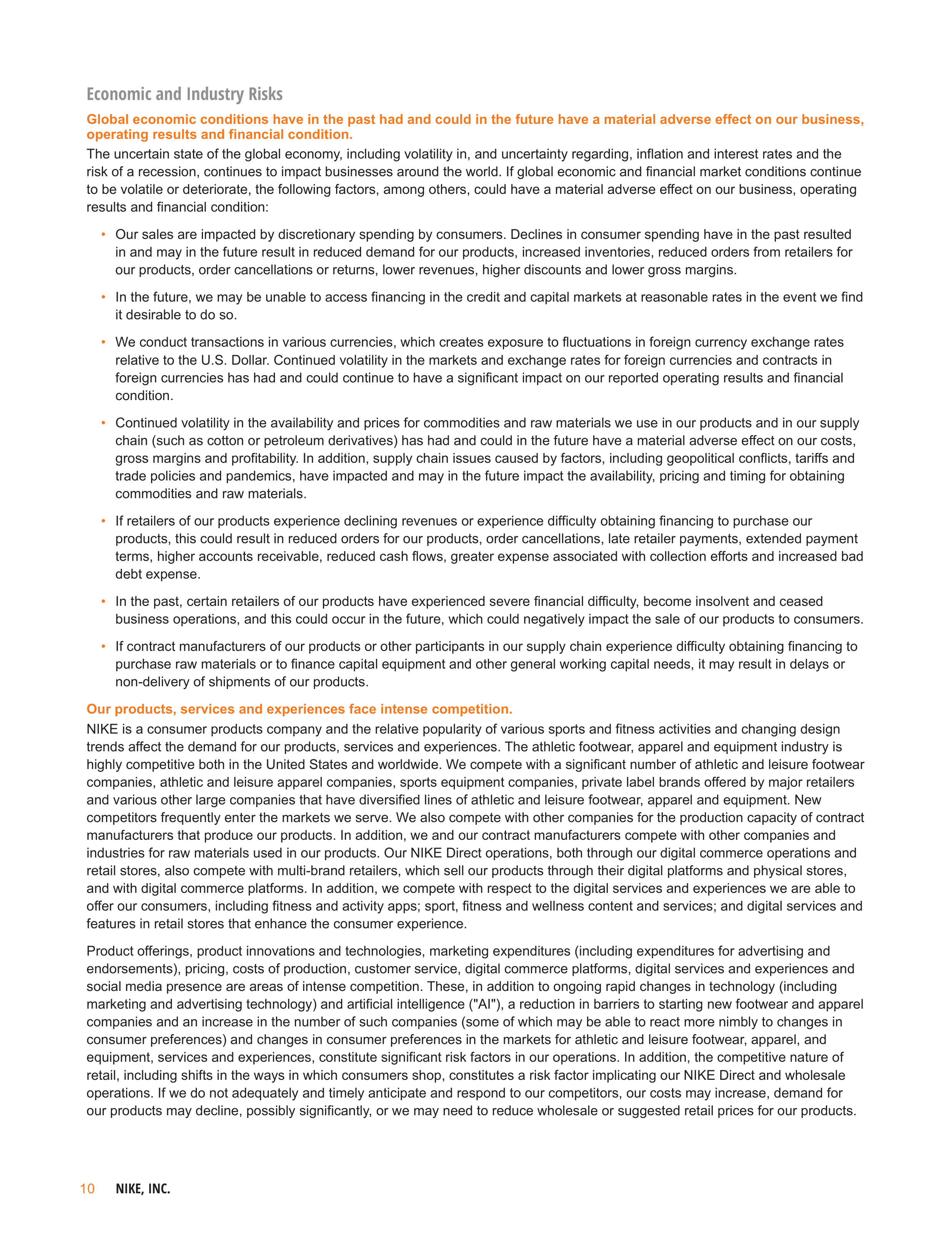 Nike Annual Report — page 13