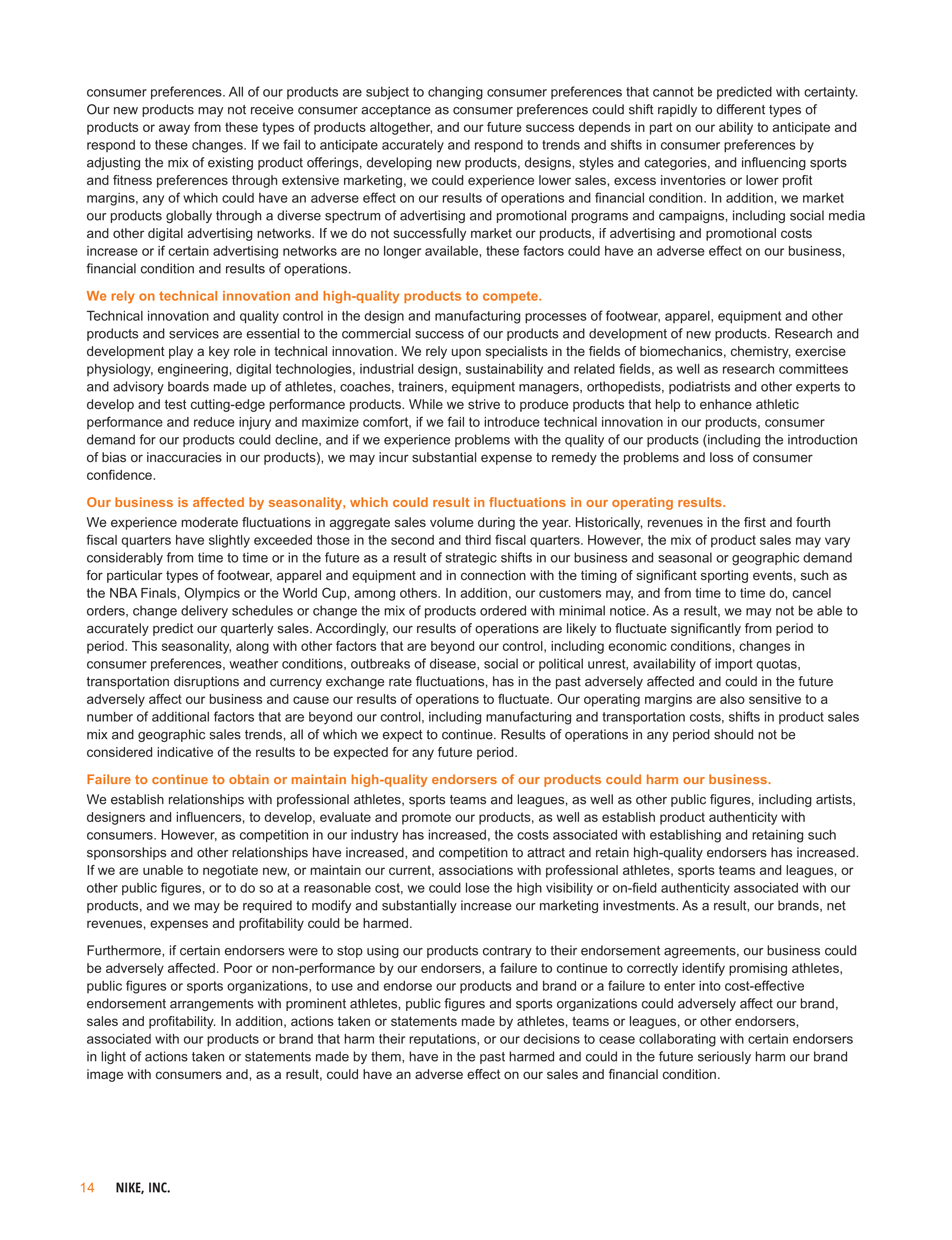 Nike Annual Report — page 17