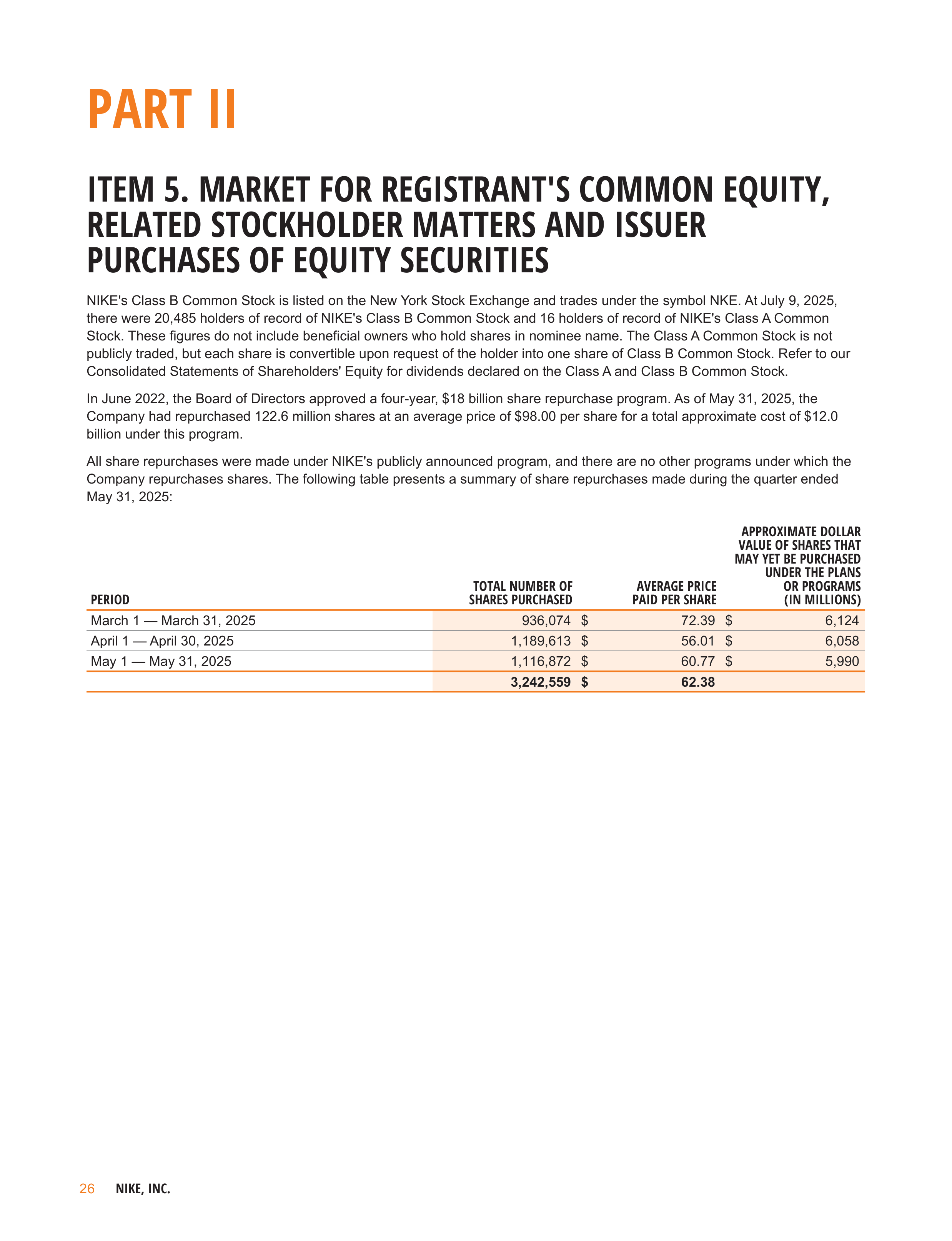 Nike Annual Report — page 29