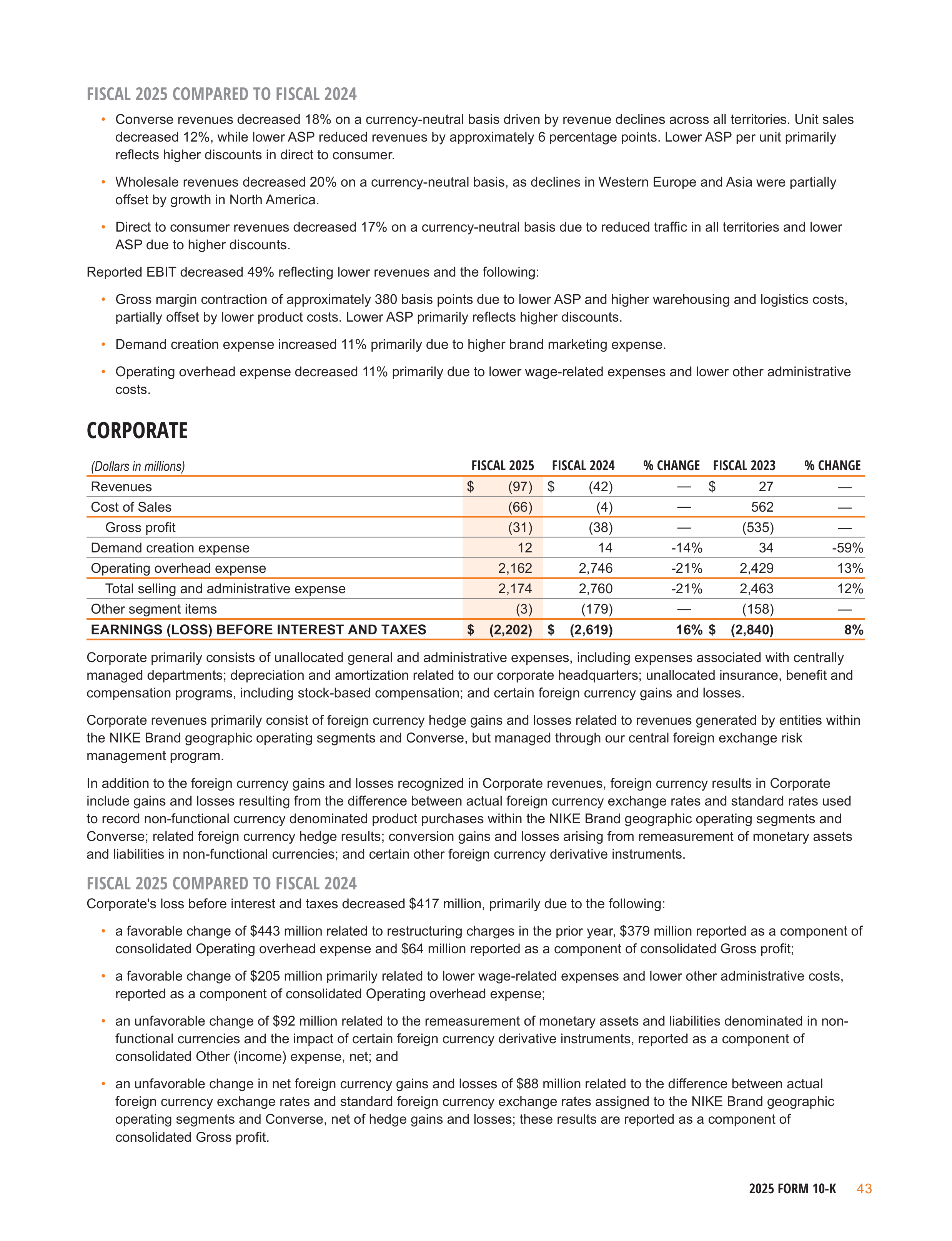 Nike Annual Report — page 46