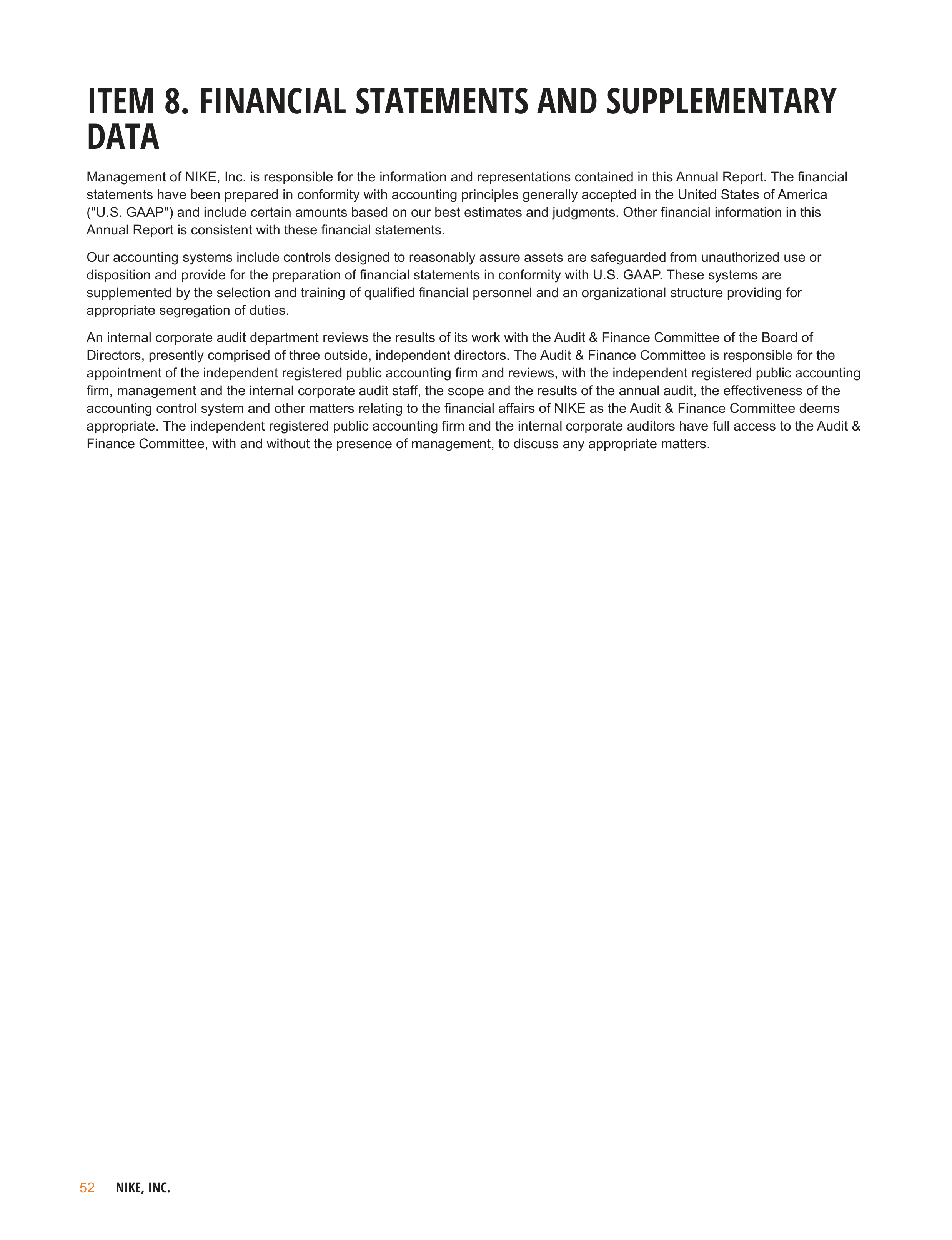 Nike Annual Report — page 55