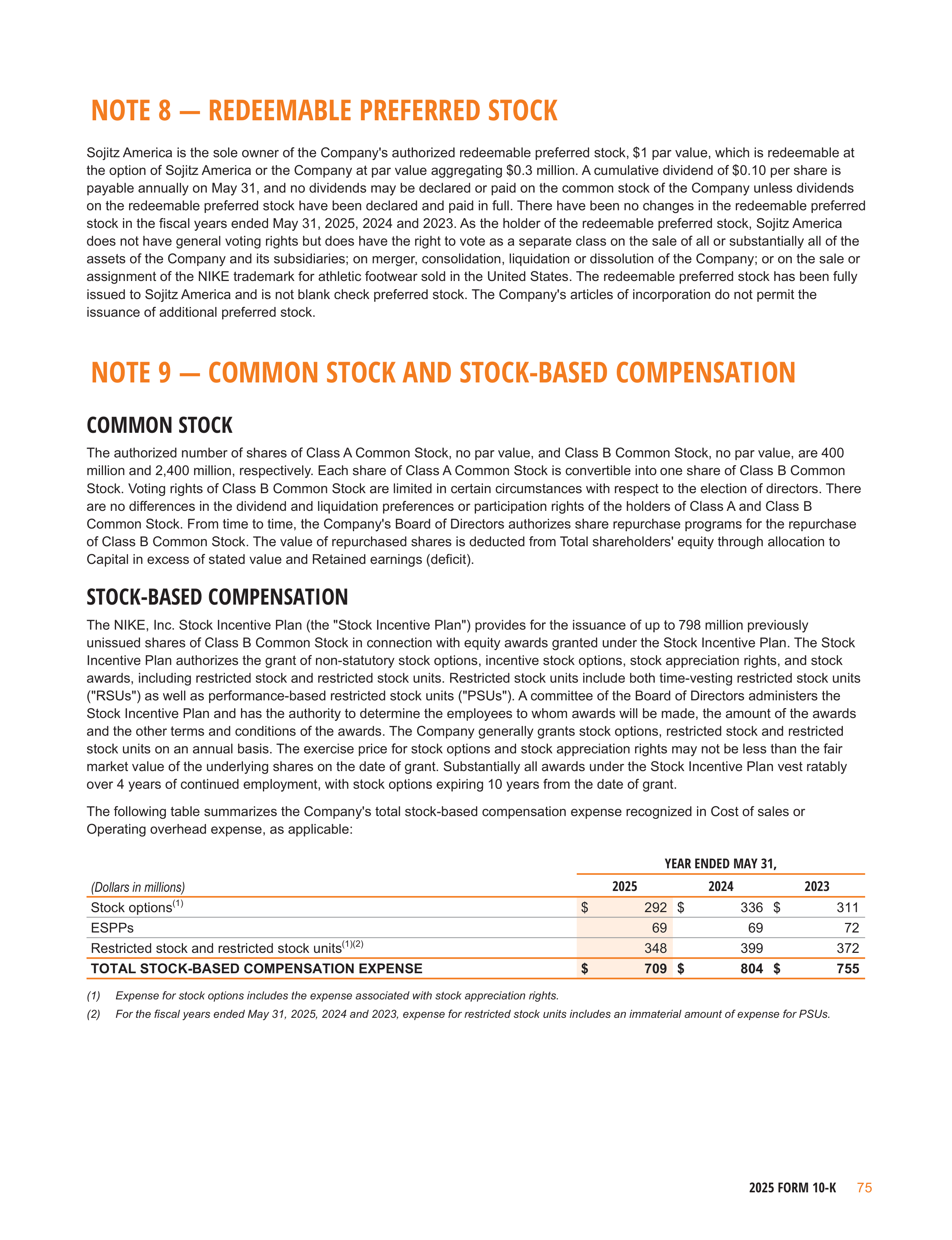 Nike Annual Report — page 78