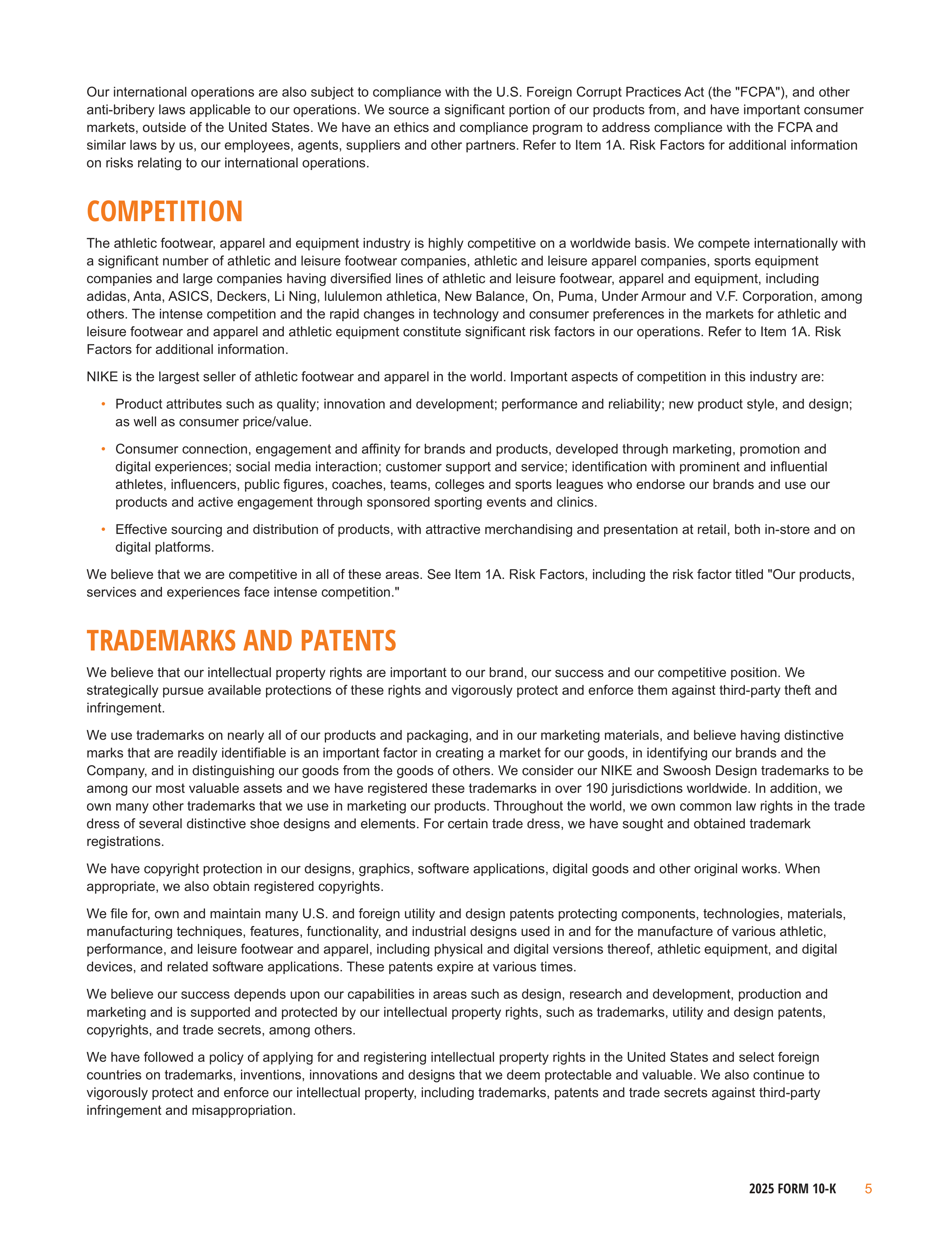 Nike Annual Report — page 8
