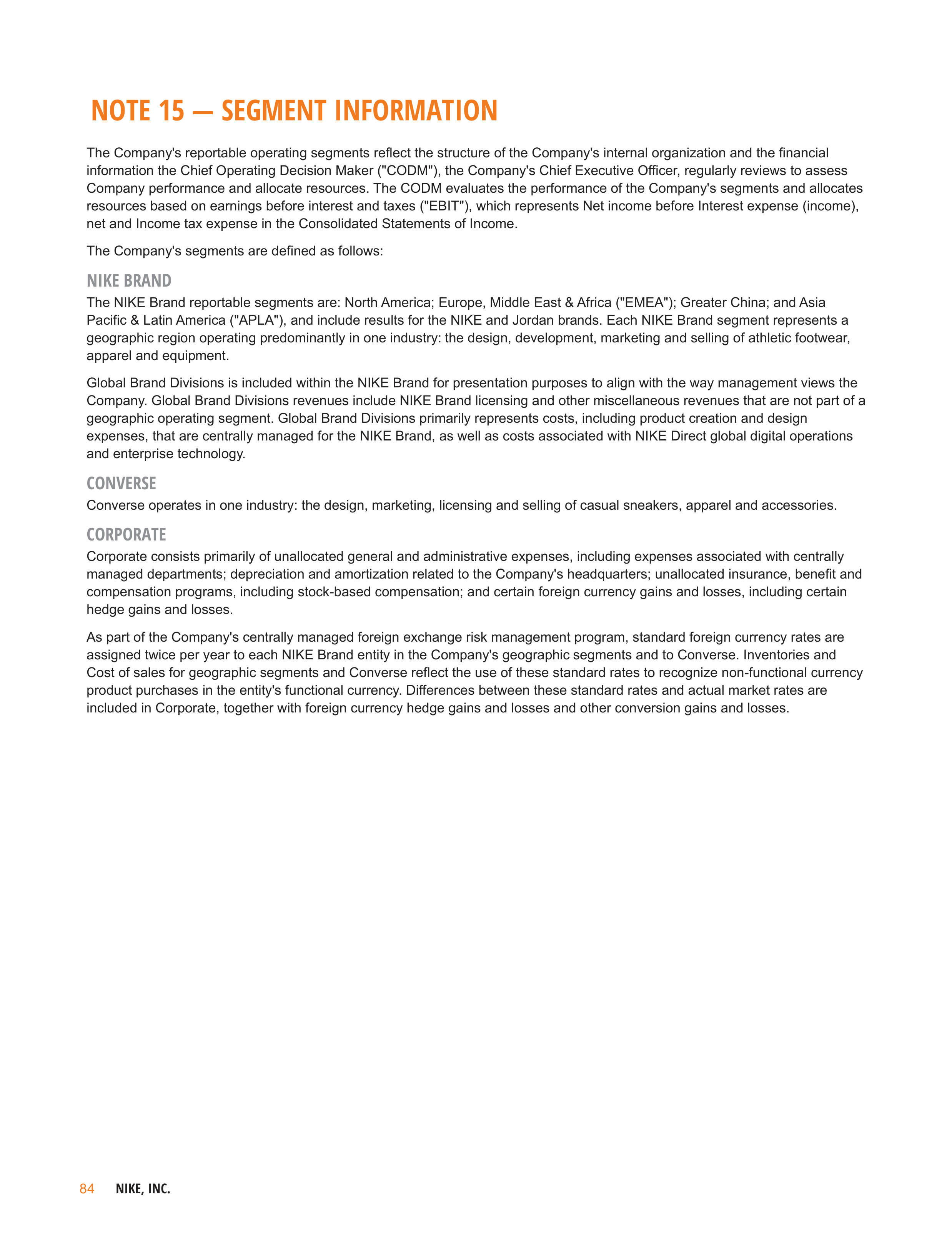 Nike Annual Report — page 87