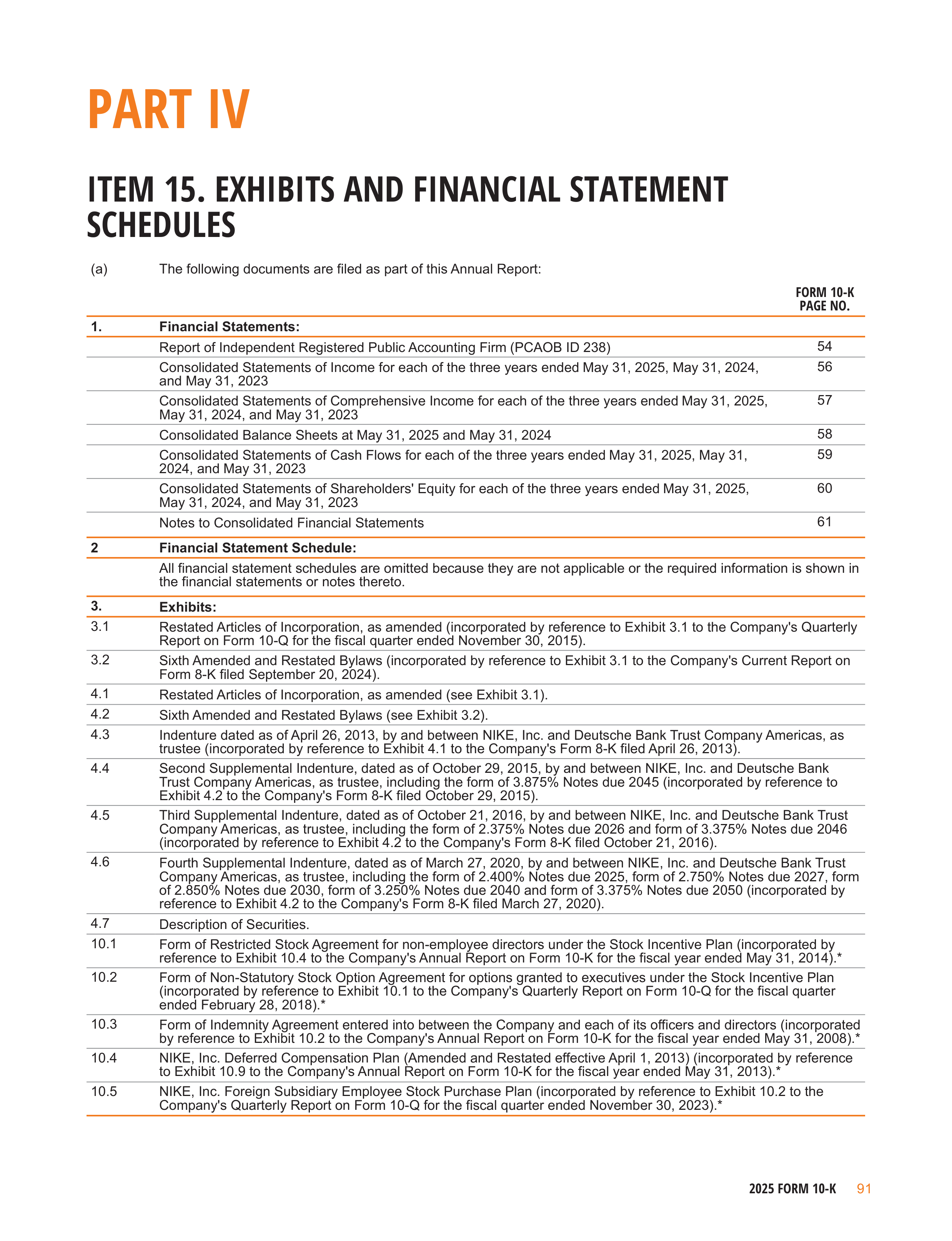 Nike Annual Report — page 94