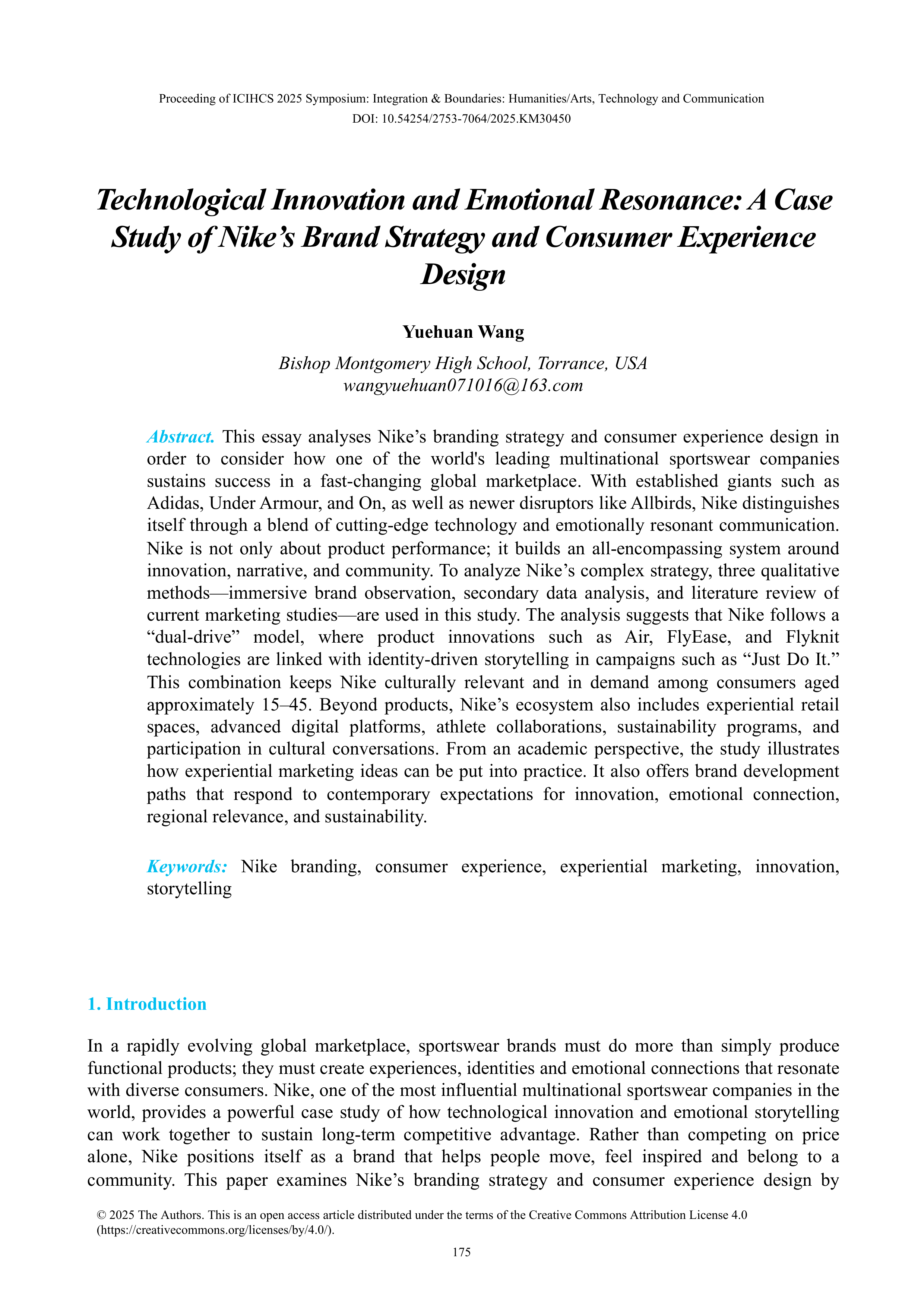 Nike Case Study — page 1