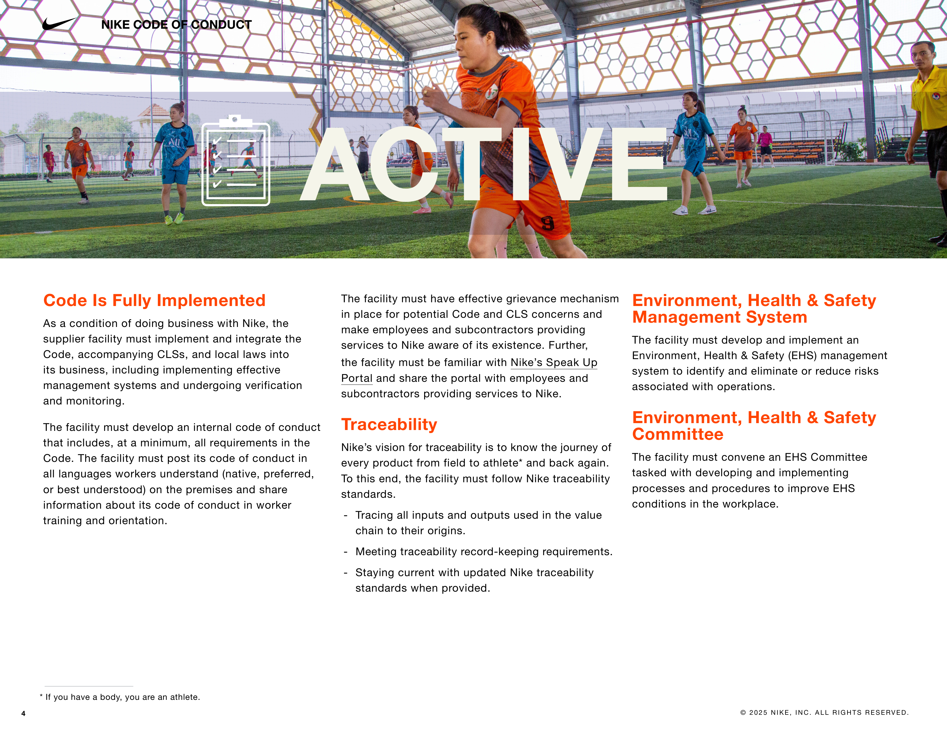 Nike Company Code of Conduct Handbook — page 4