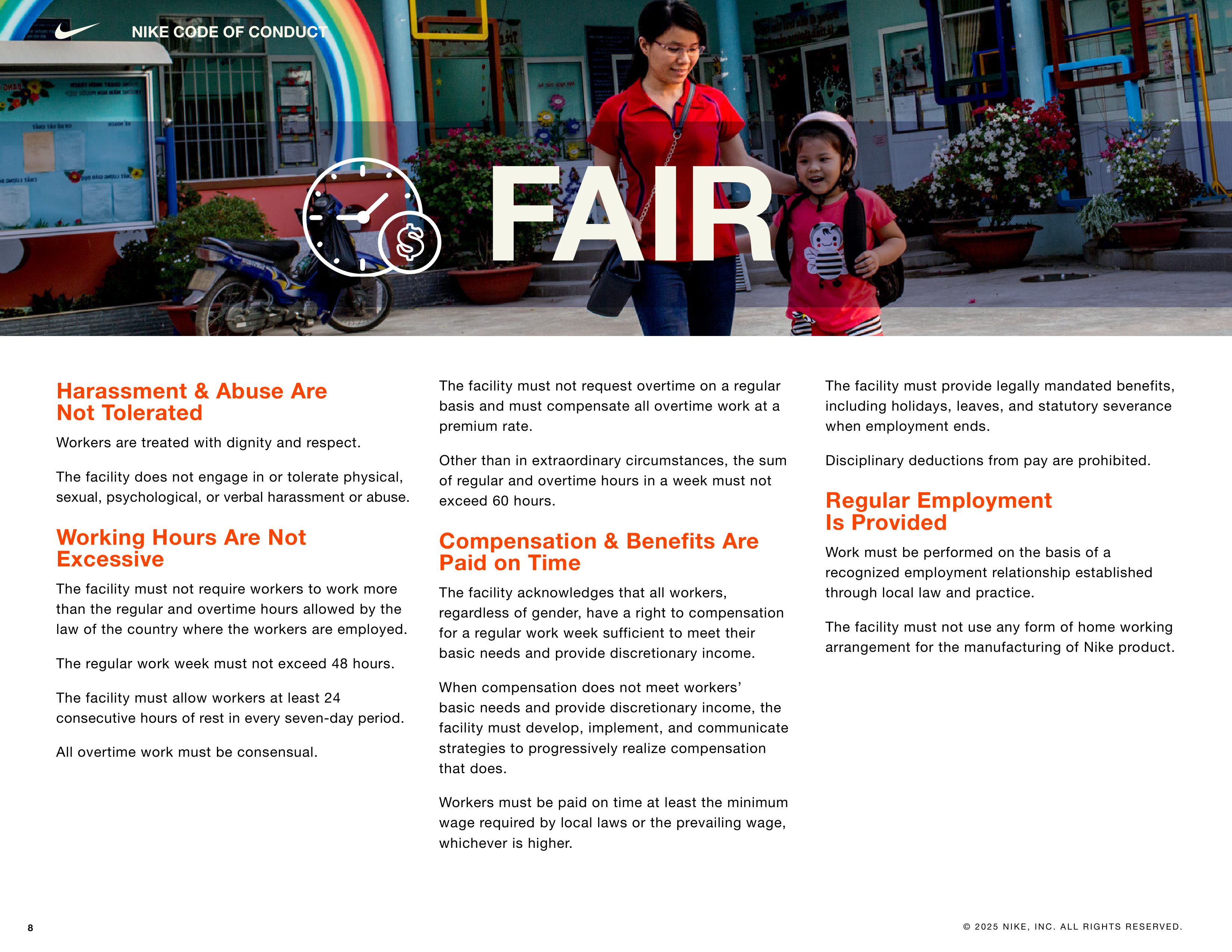 Nike Company Code of Conduct Handbook — page 8