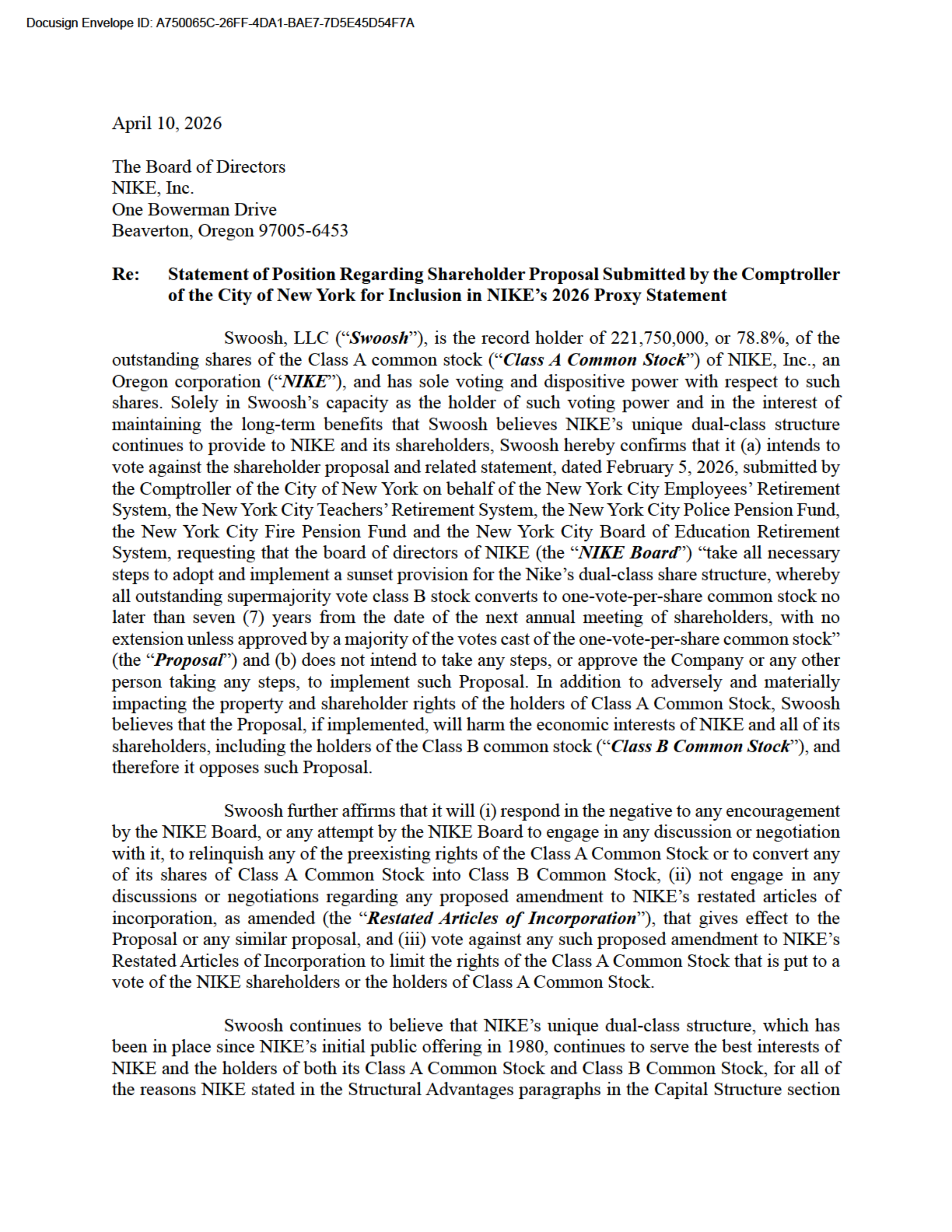Nike Proposal  — page 26