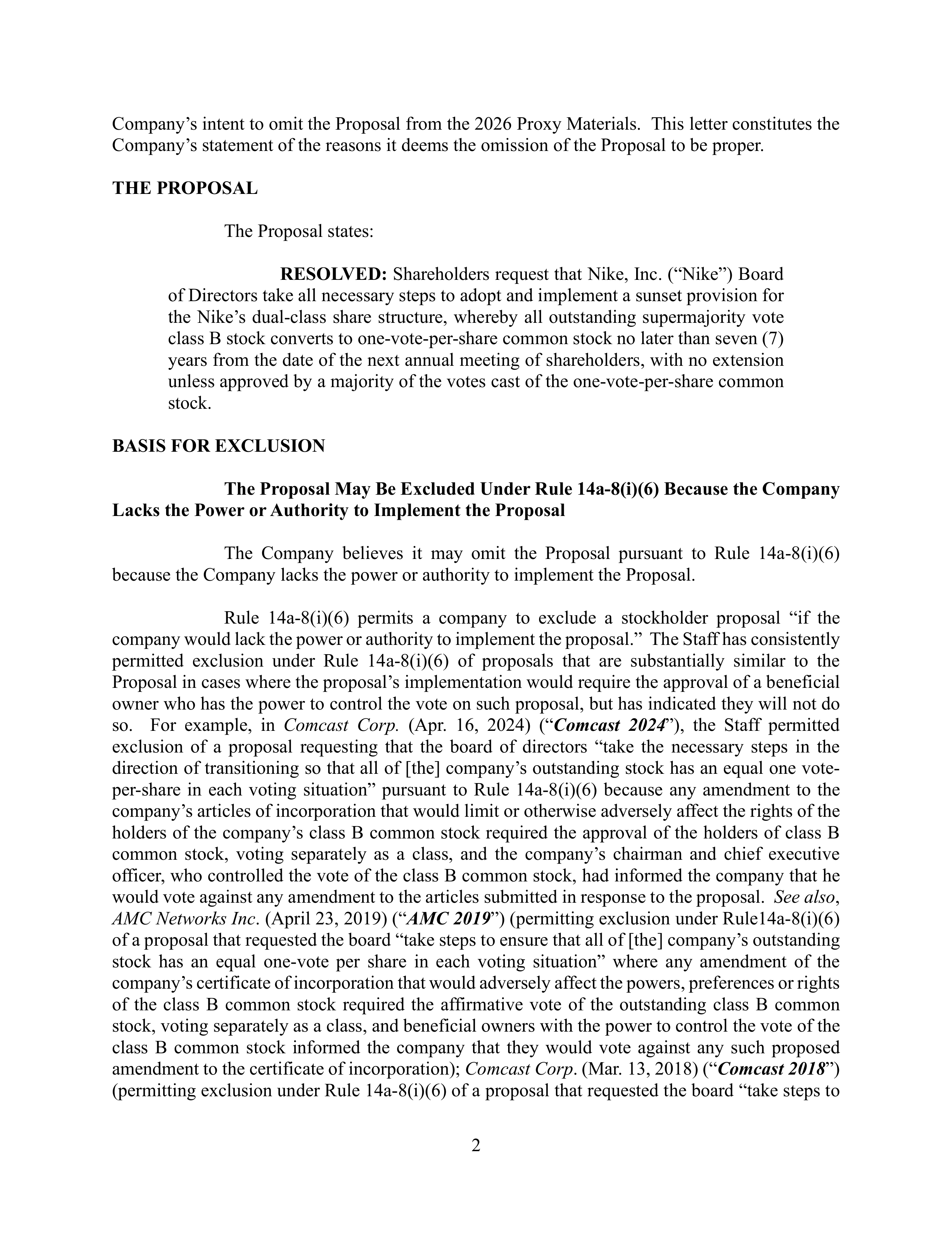 Nike Proposal  — page 3