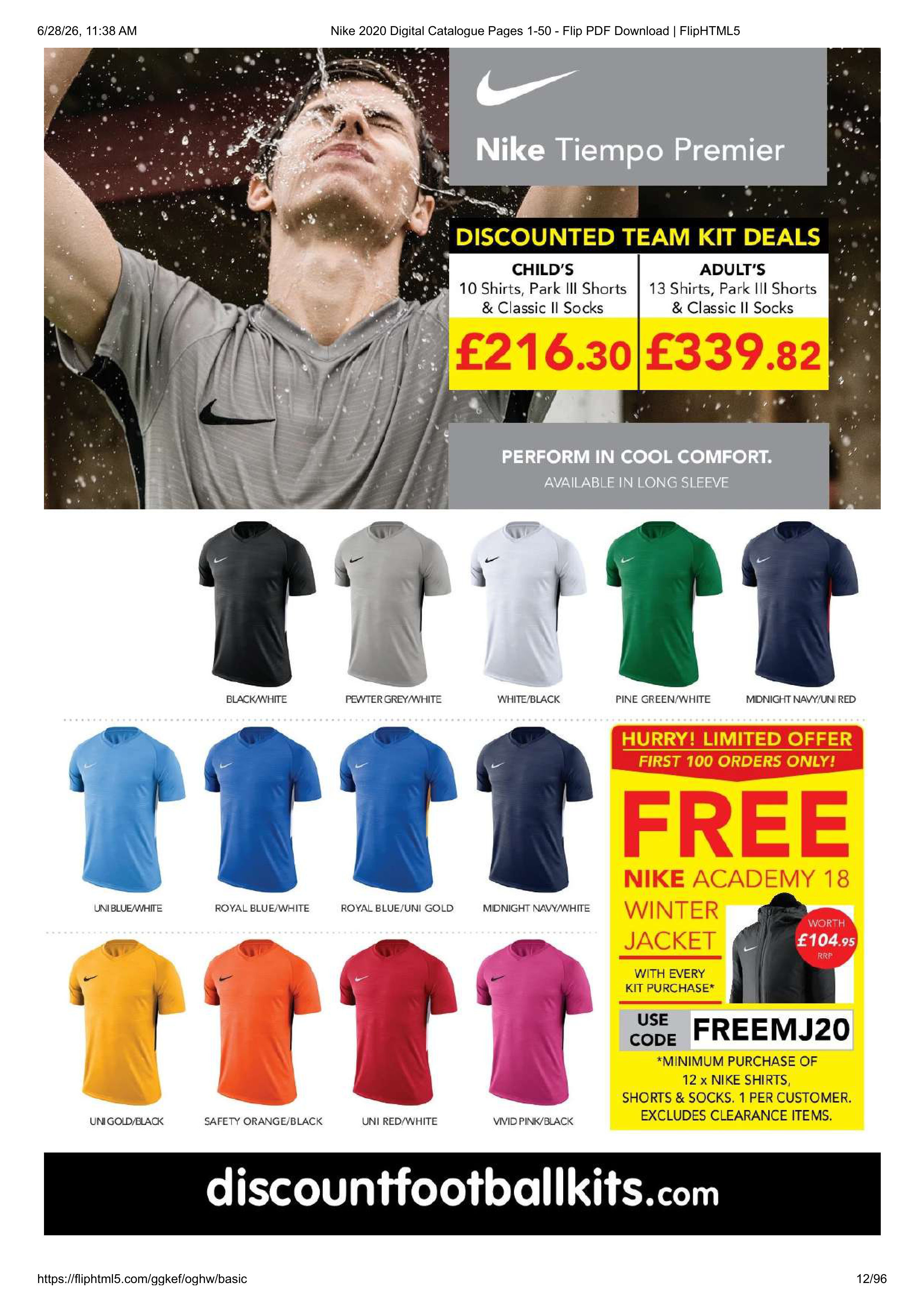 Nike Teamwear Magazine — page 12