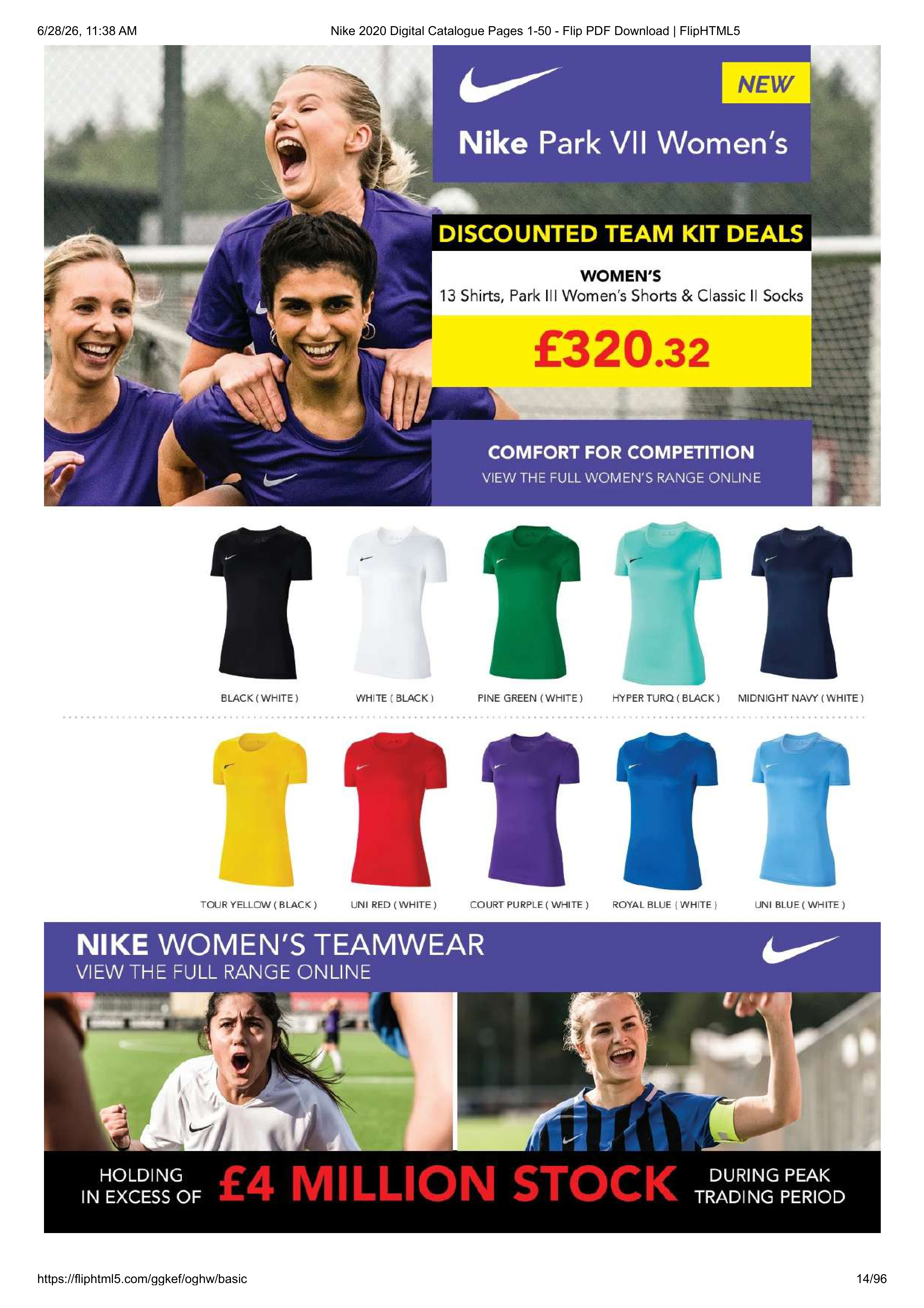 Nike Teamwear Magazine — page 14