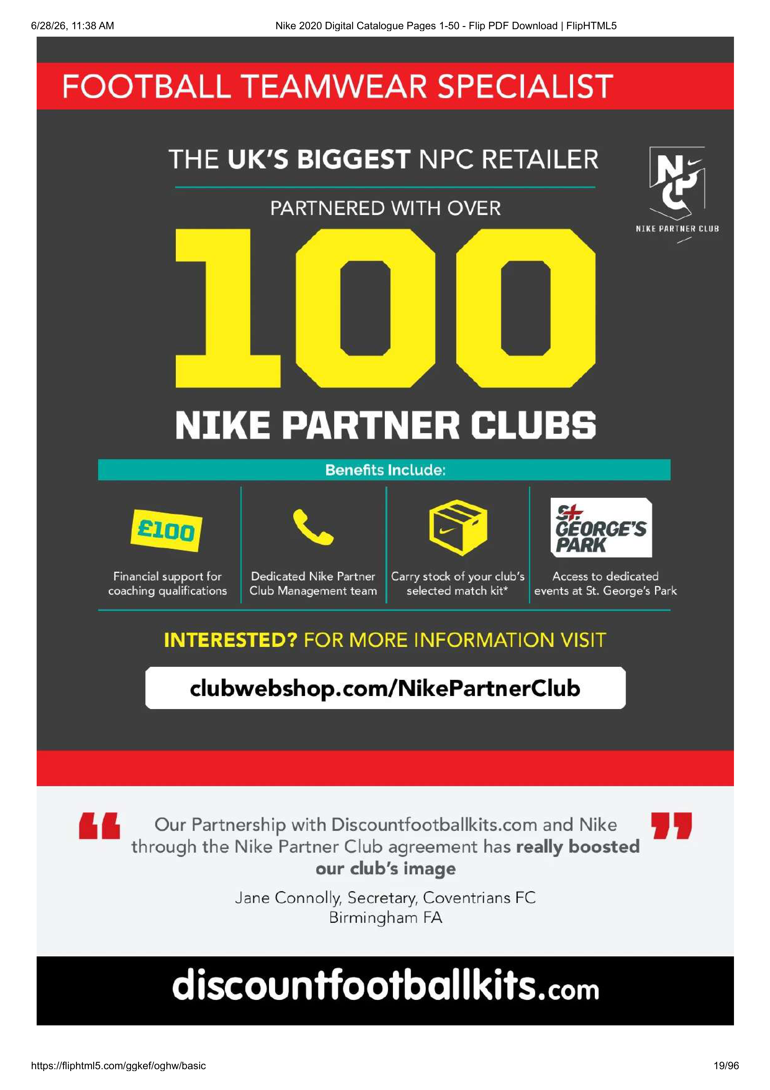 Nike Teamwear Magazine — page 19