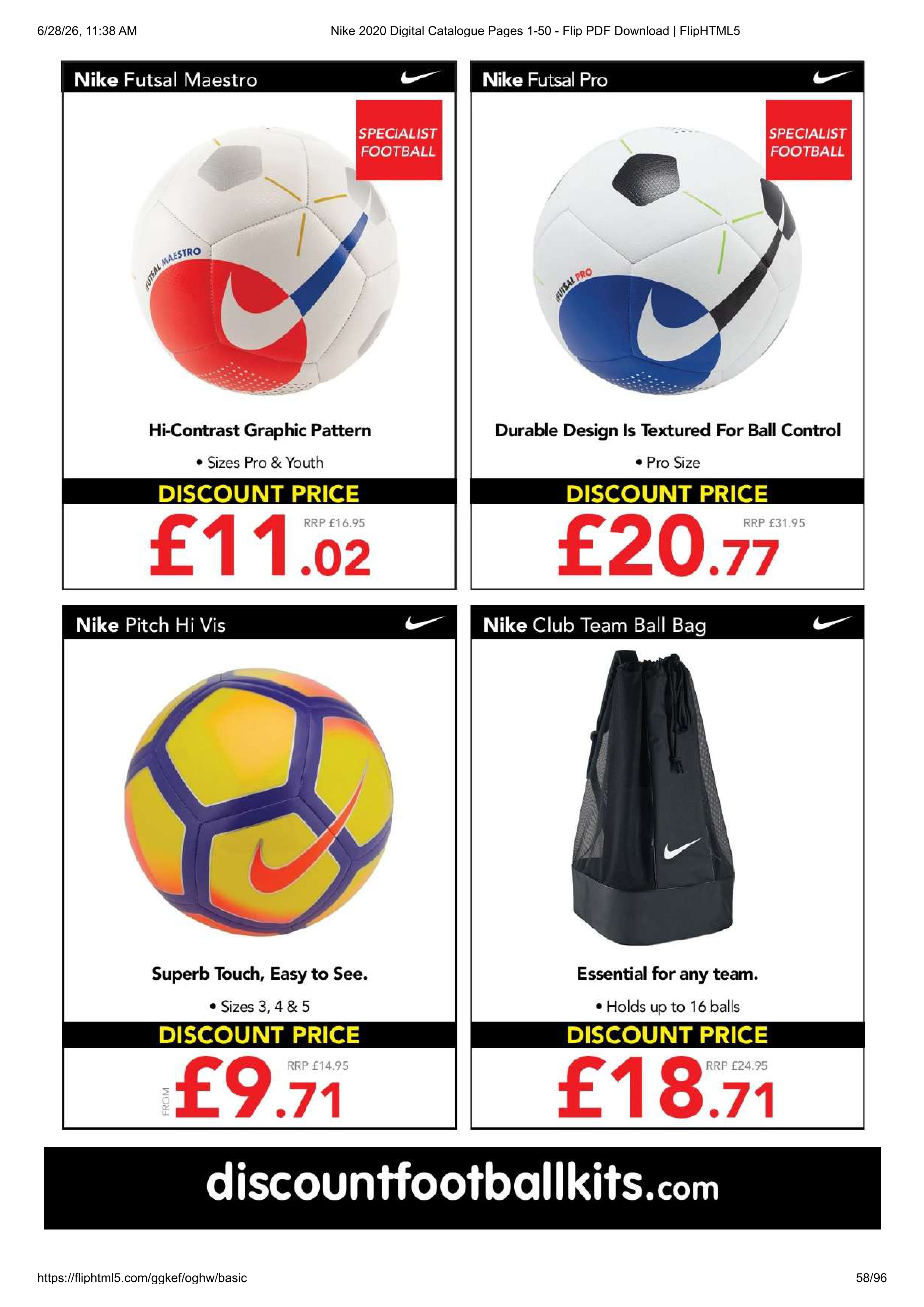 Nike Teamwear Magazine — page 58