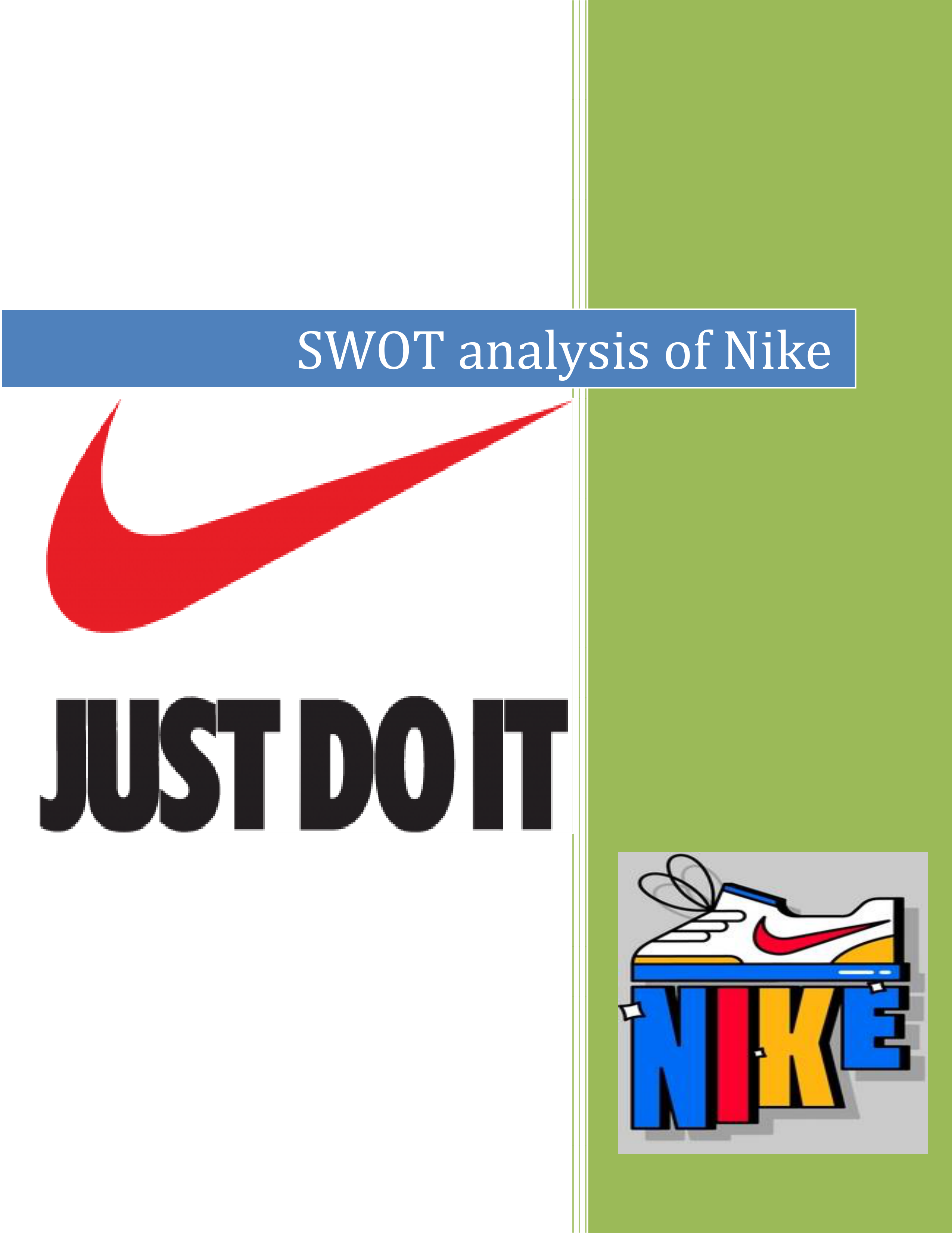 Nike SWOT Analysis — page 1