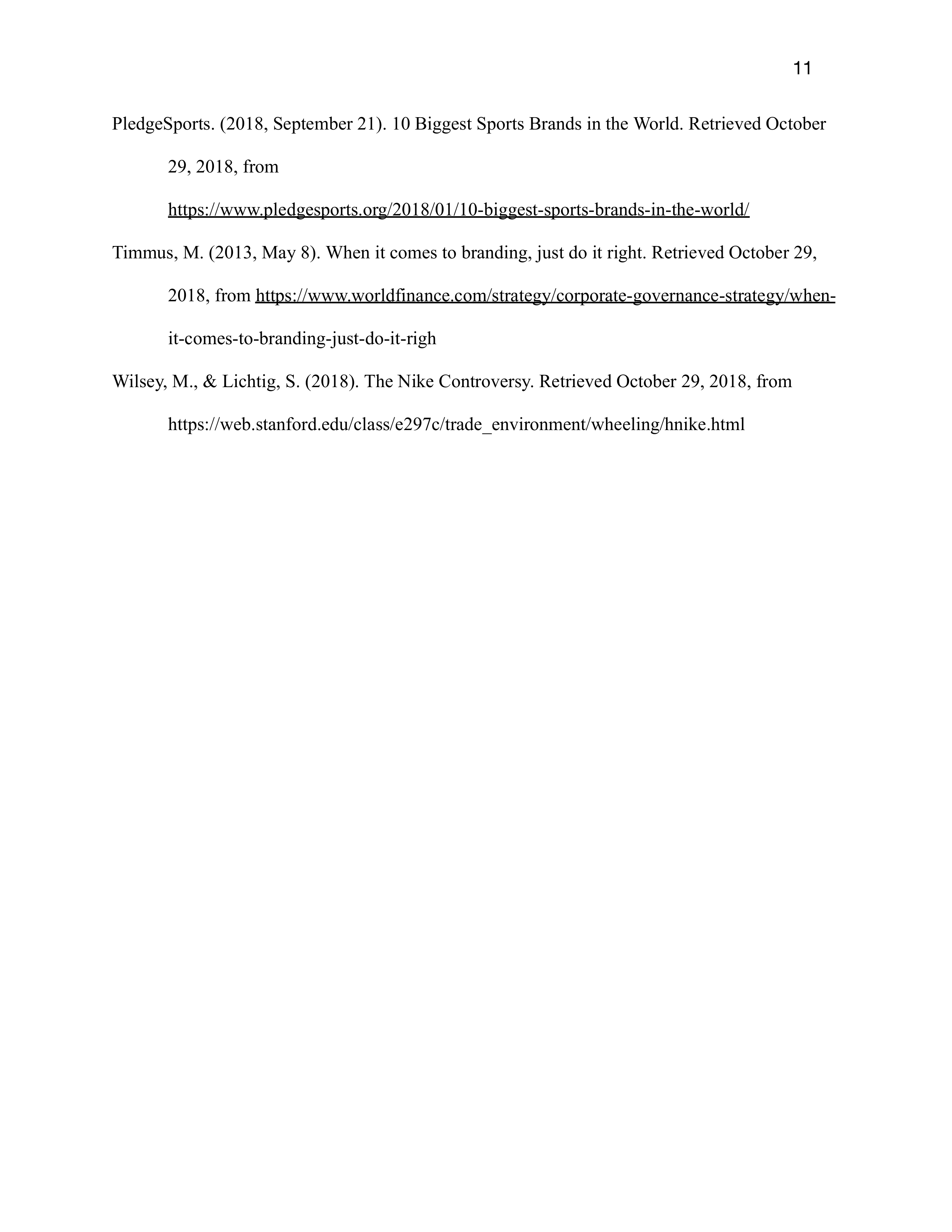 Nike Sustainability Report — page 11