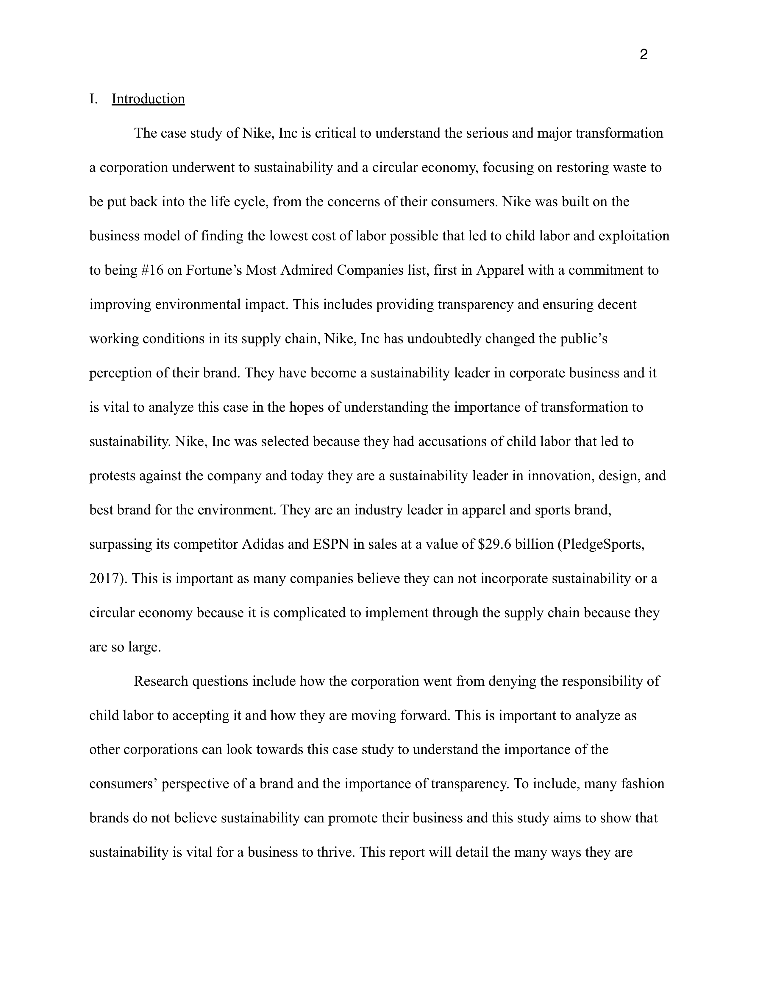 Nike Sustainability Report — page 2