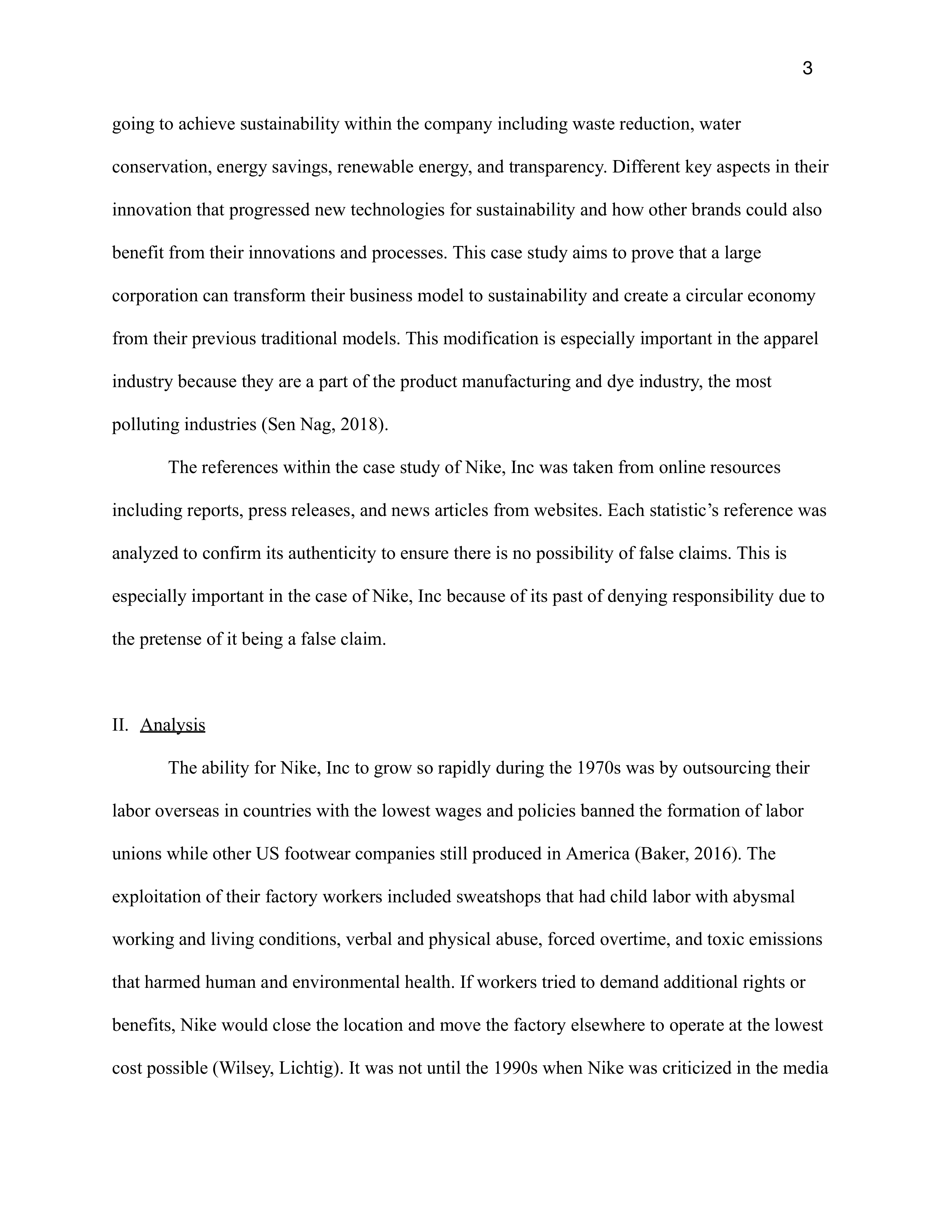 Nike Sustainability Report — page 3