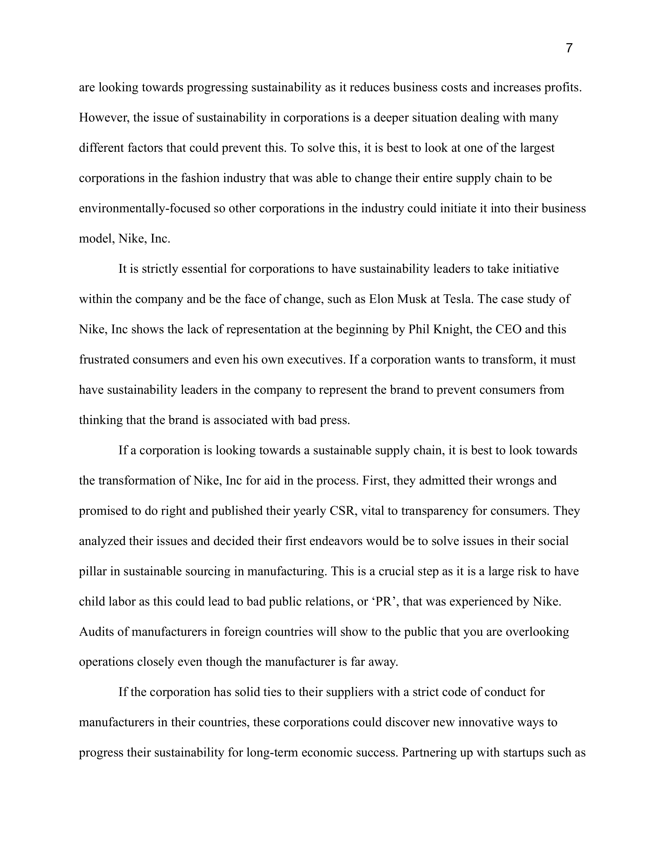 Nike Sustainability Report — page 7