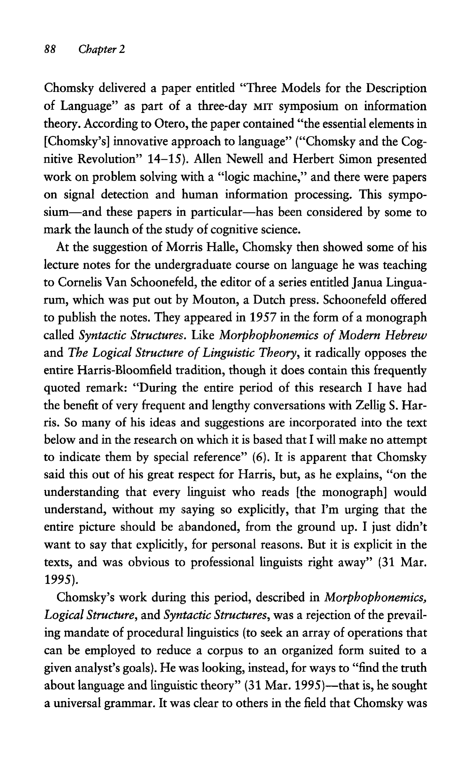 Noam Chomsky A Life of Dissent Biography — page 102