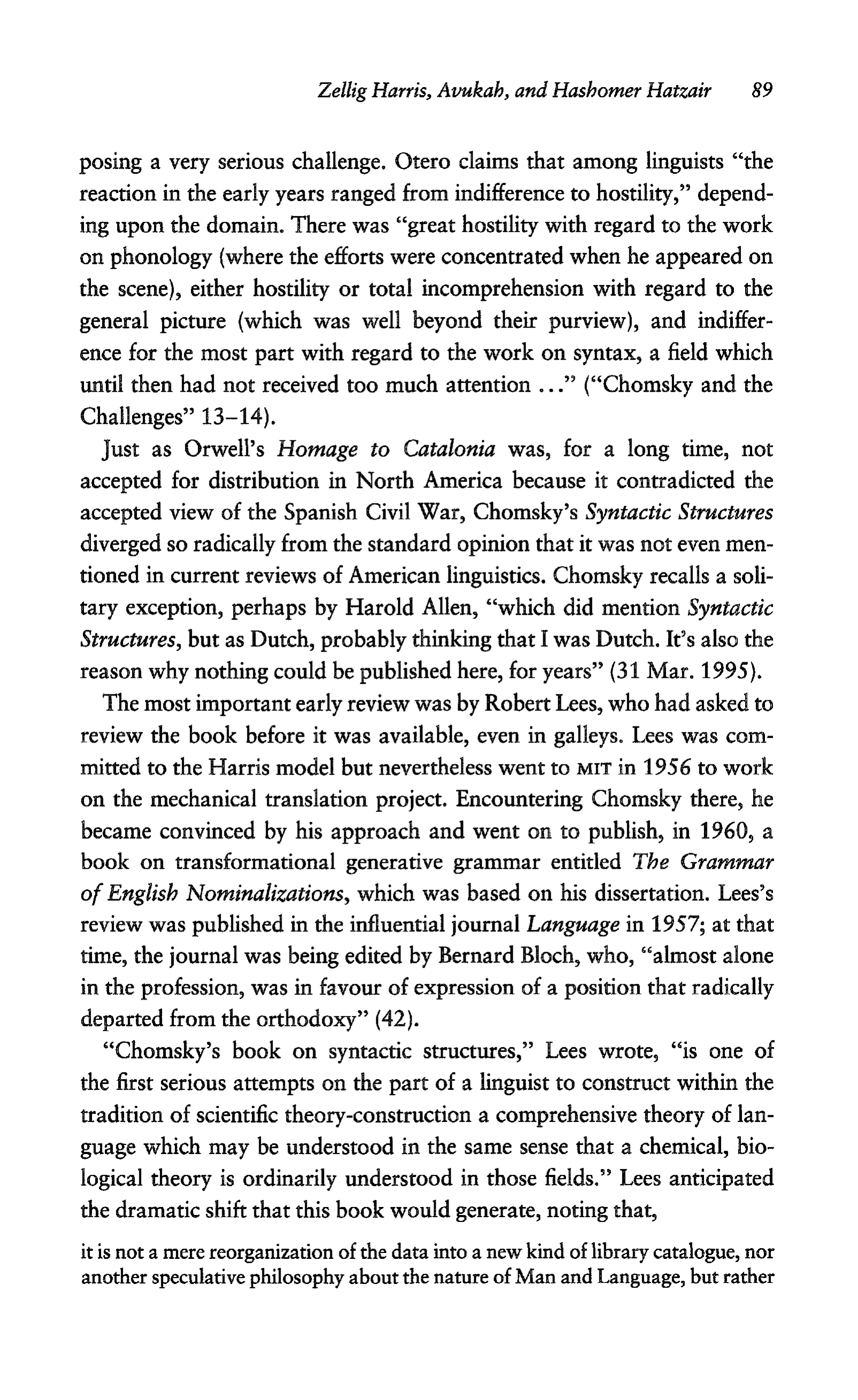 Noam Chomsky A Life of Dissent Biography — page 103