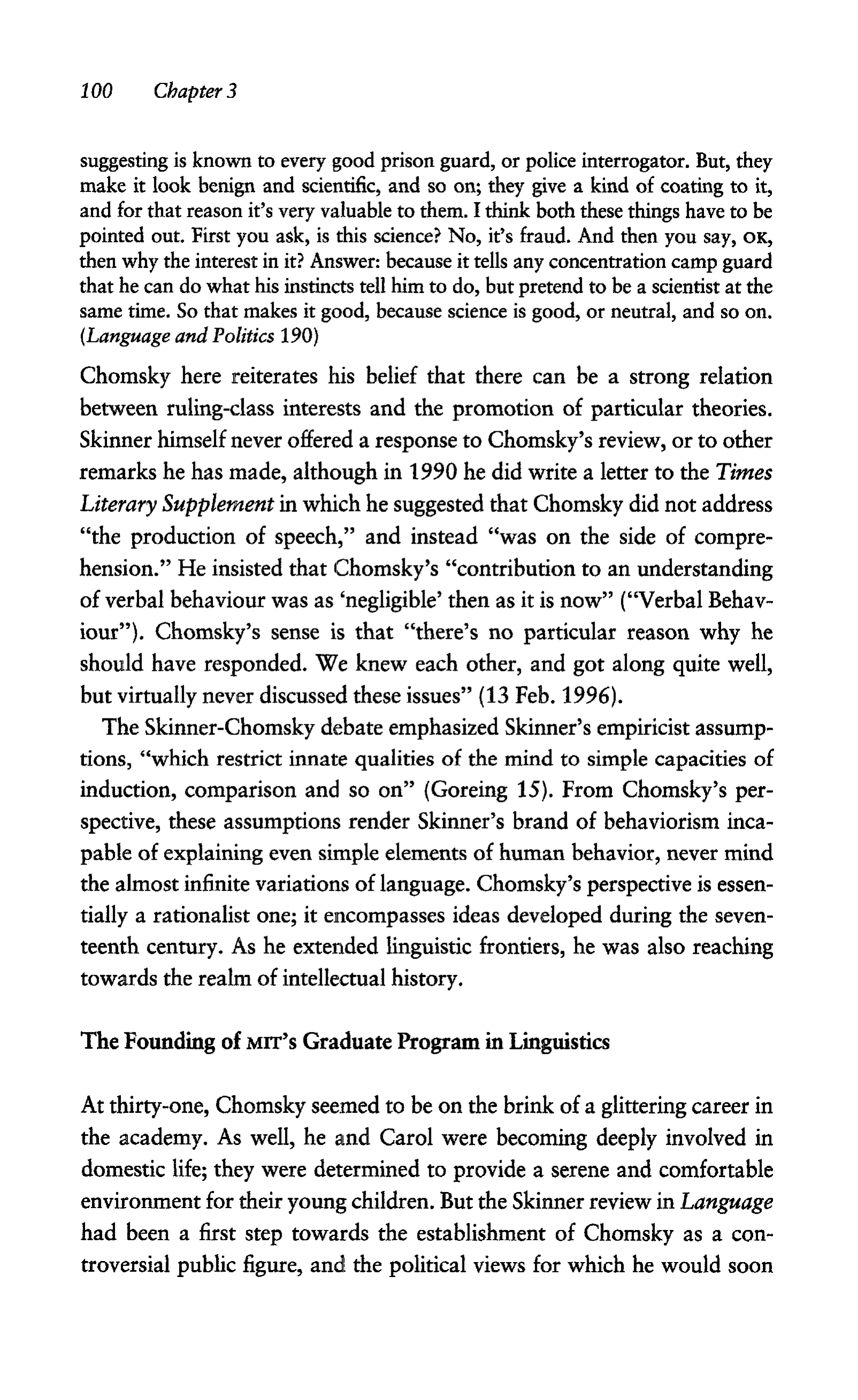 Noam Chomsky A Life of Dissent Biography — page 114
